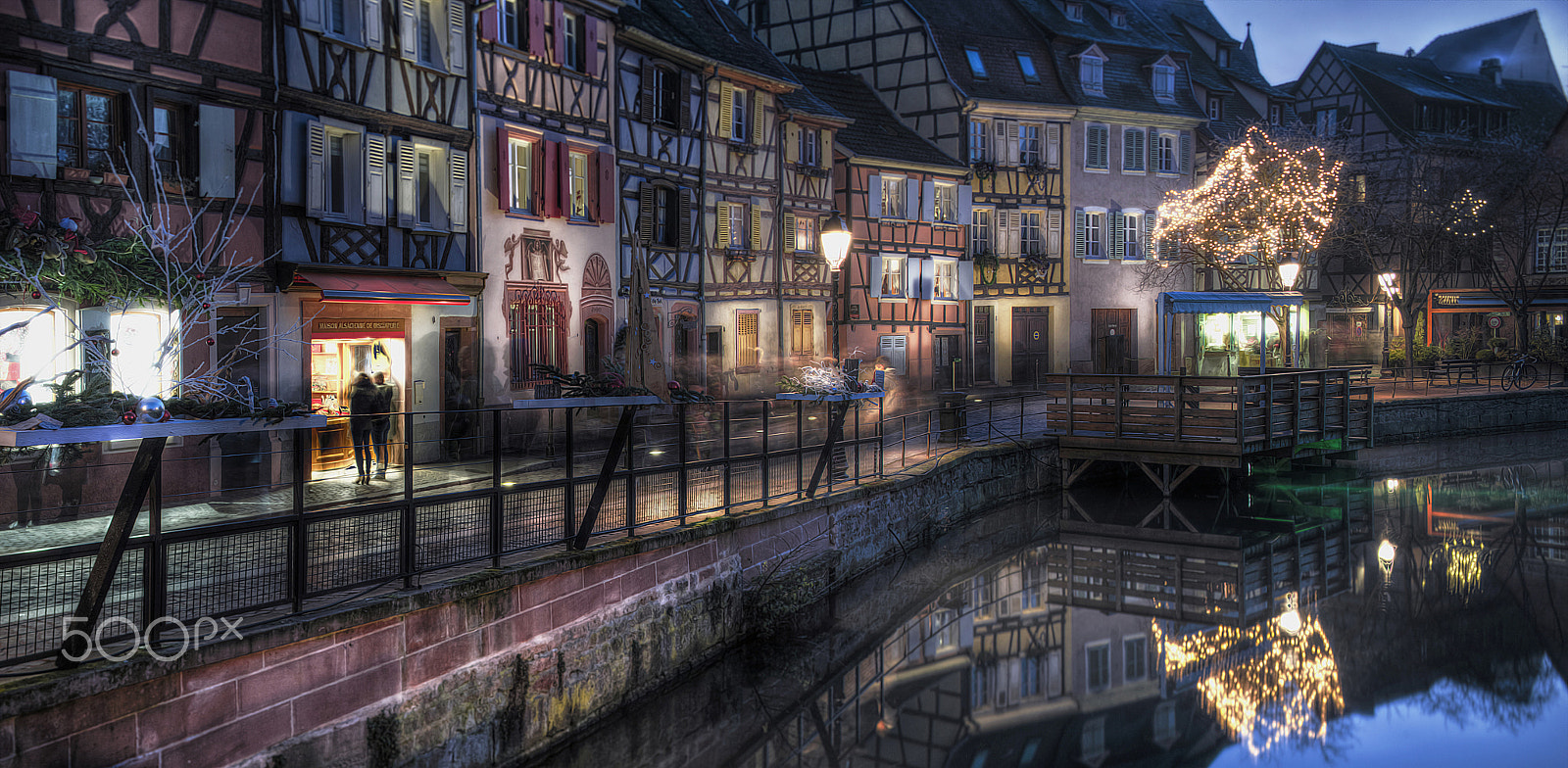 Nikon D3X sample photo. Colmar at night photography