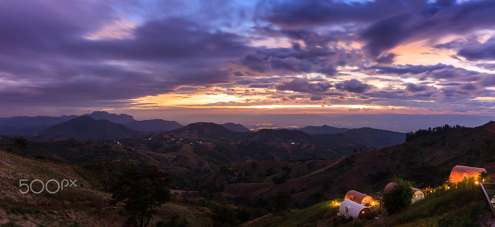 Canon EOS 500D (EOS Rebel T1i / EOS Kiss X3) sample photo. Panorama mountain view and beautiful sky in twilight time photography