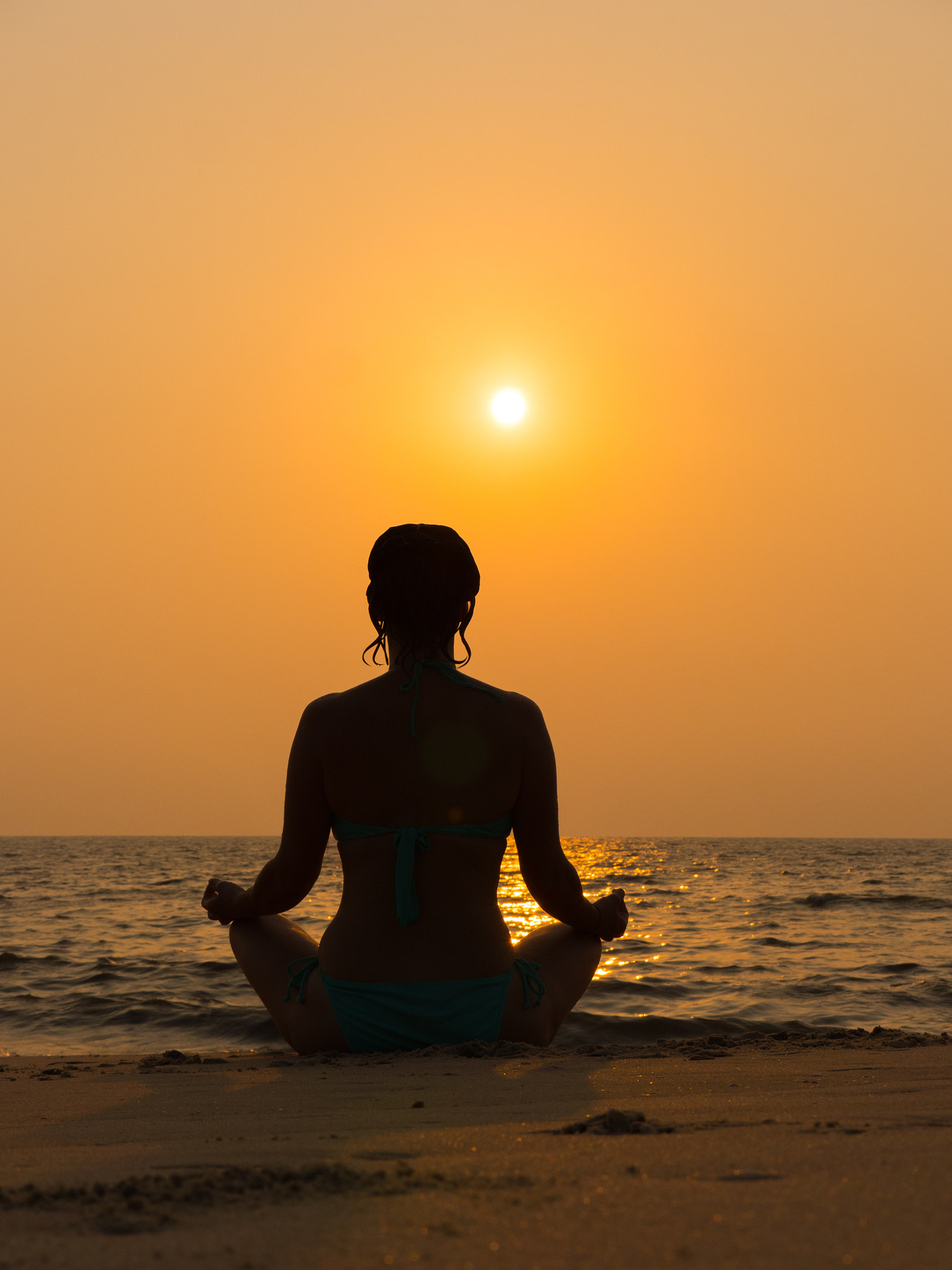 Panasonic Lumix G X Vario 35-100mm F2.8 OIS sample photo. Yoga by the beach photography