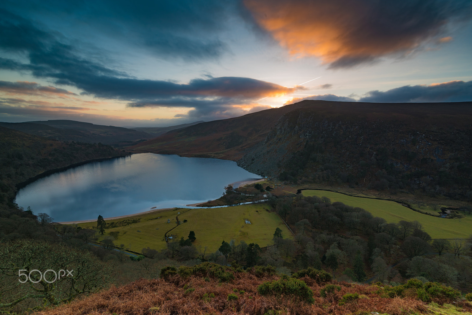 Nikon D810 + Tokina AT-X 16-28mm F2.8 Pro FX sample photo. Wicklow sunset photography