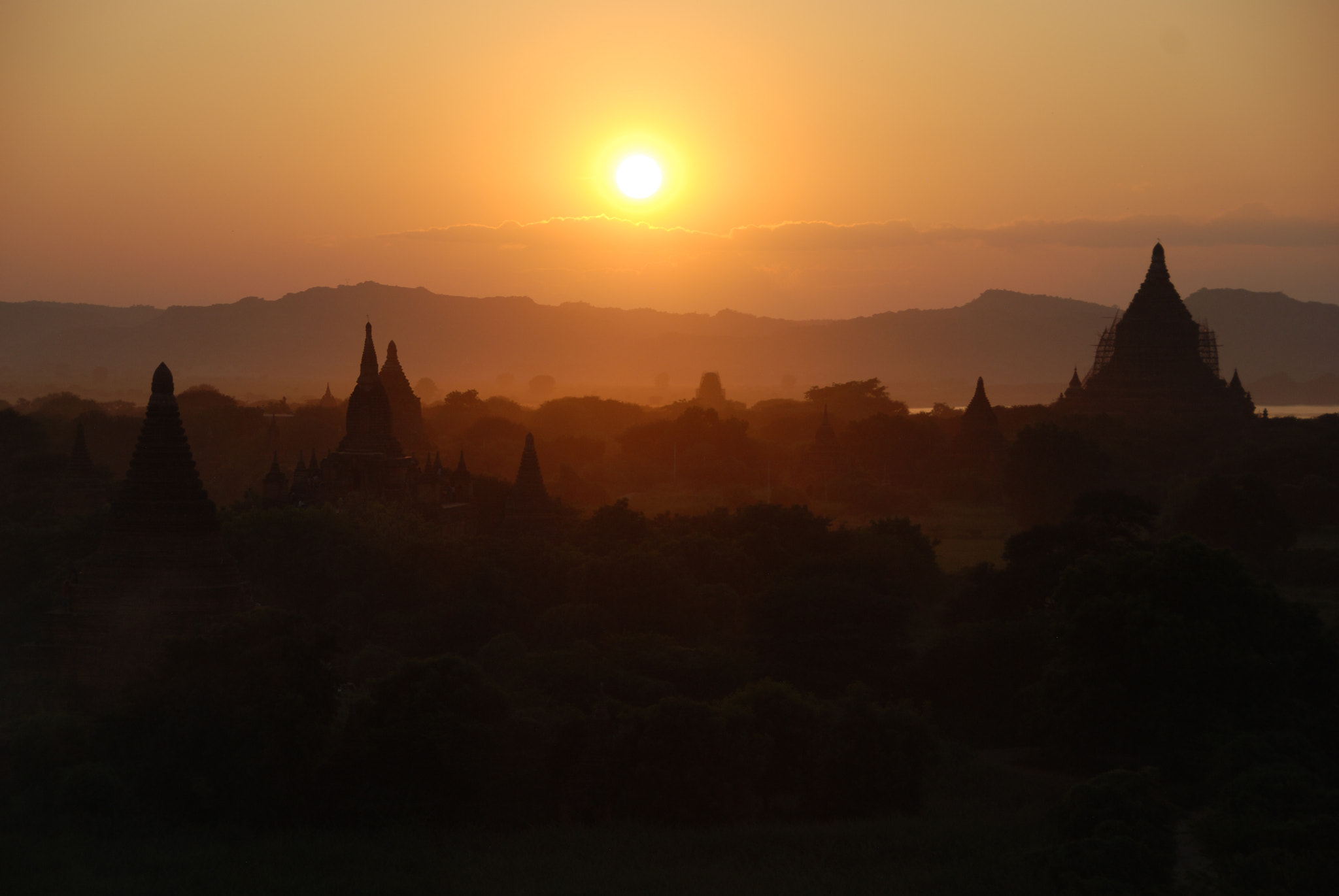 Nikon D80 sample photo. Sunset in bagan photography