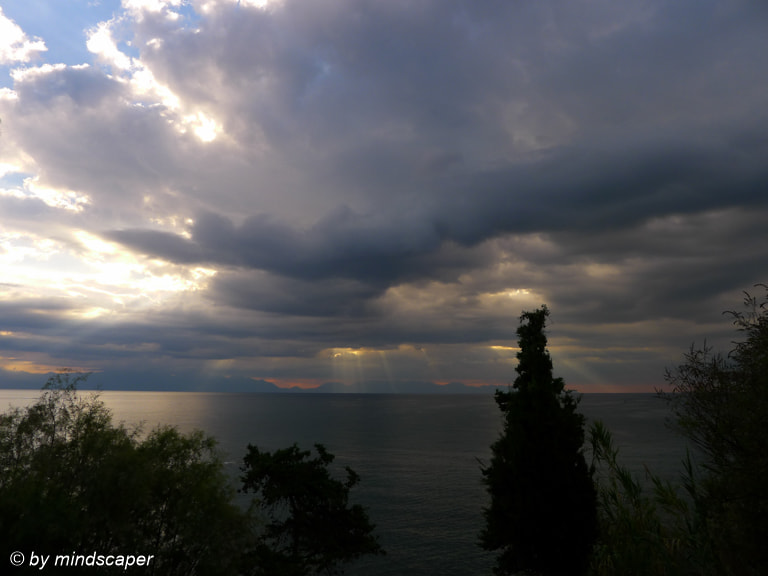 Leica D-LUX 5 sample photo. Rain clouds in the morning sun photography