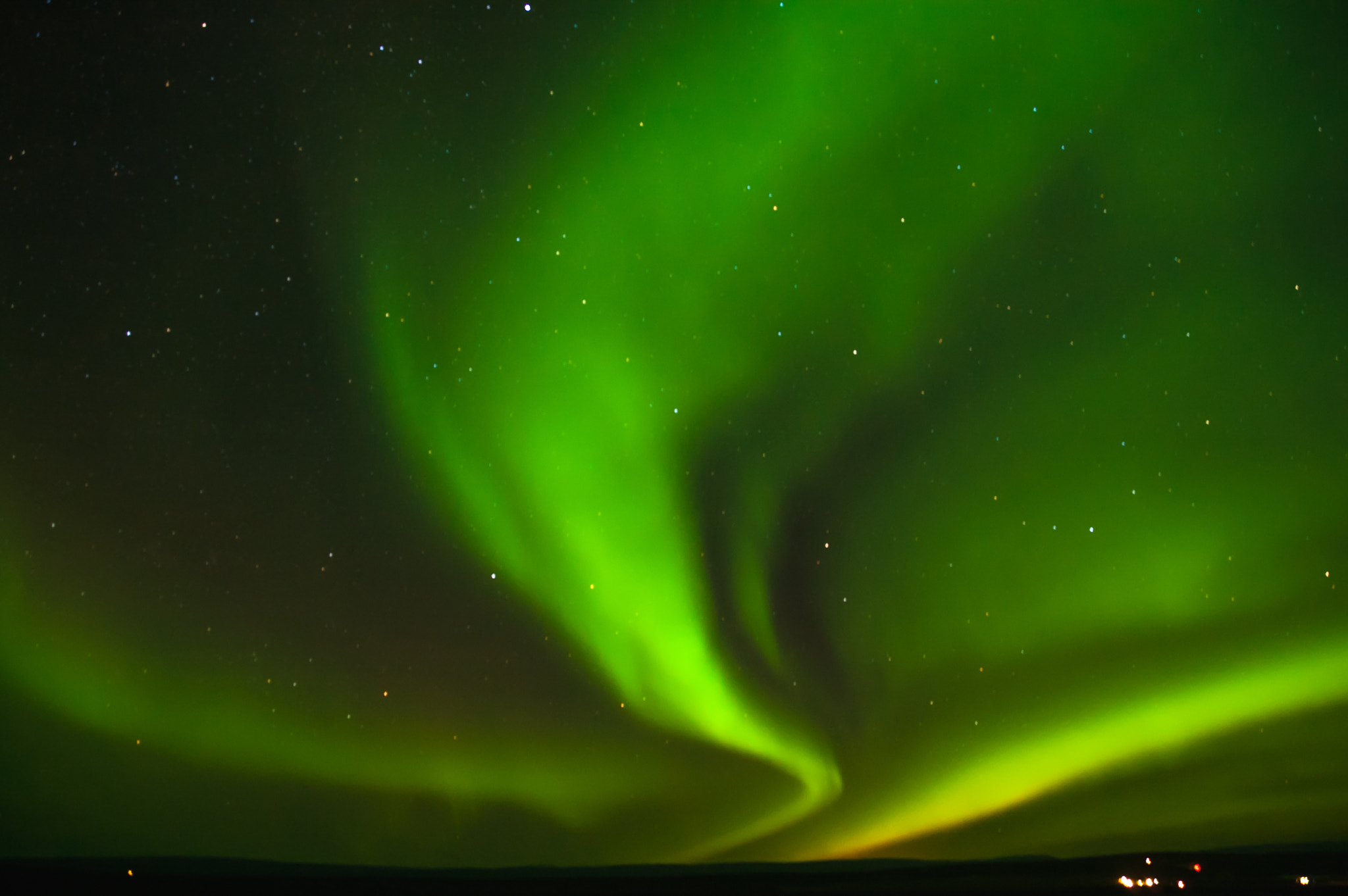 Nikon D40 sample photo. Northern lights rushing in photography