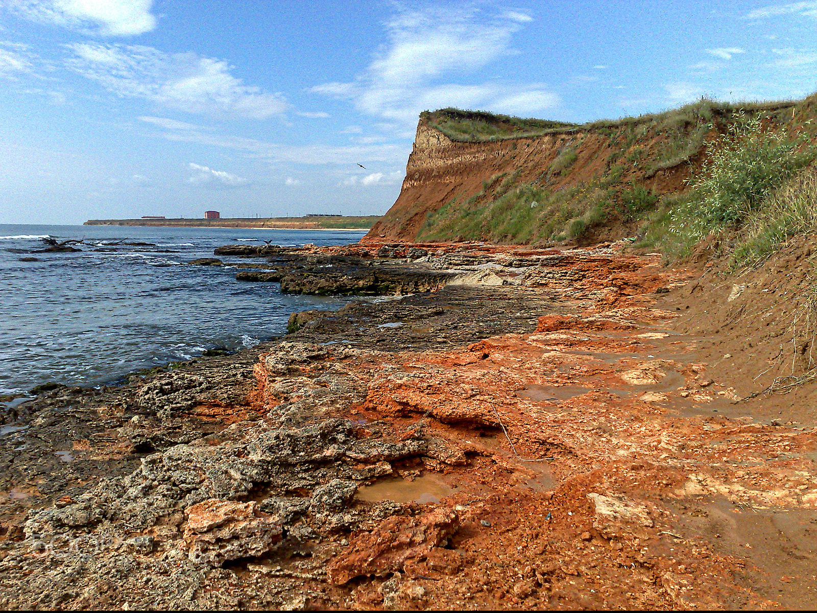 Nokia N95 sample photo. Red seashore photography