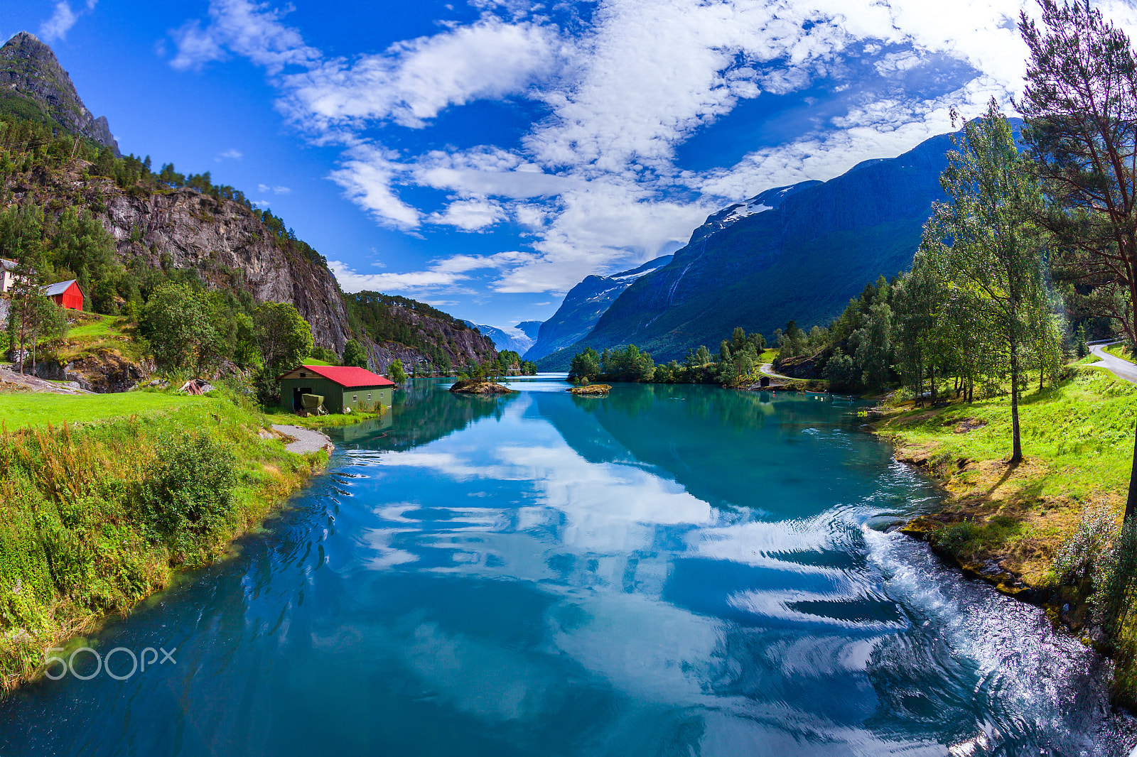 Canon EOS 5D Mark II + Canon EF 15mm F2.8 Fisheye sample photo. Beautiful nature norway lovatnet lake. photography