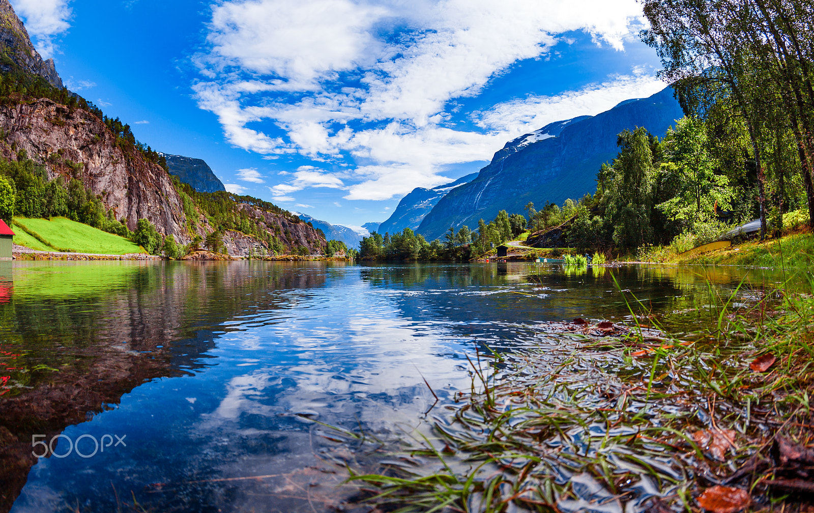 Canon EOS 5D Mark II + Canon EF 15mm F2.8 Fisheye sample photo. Beautiful nature norway lovatnet lake. photography