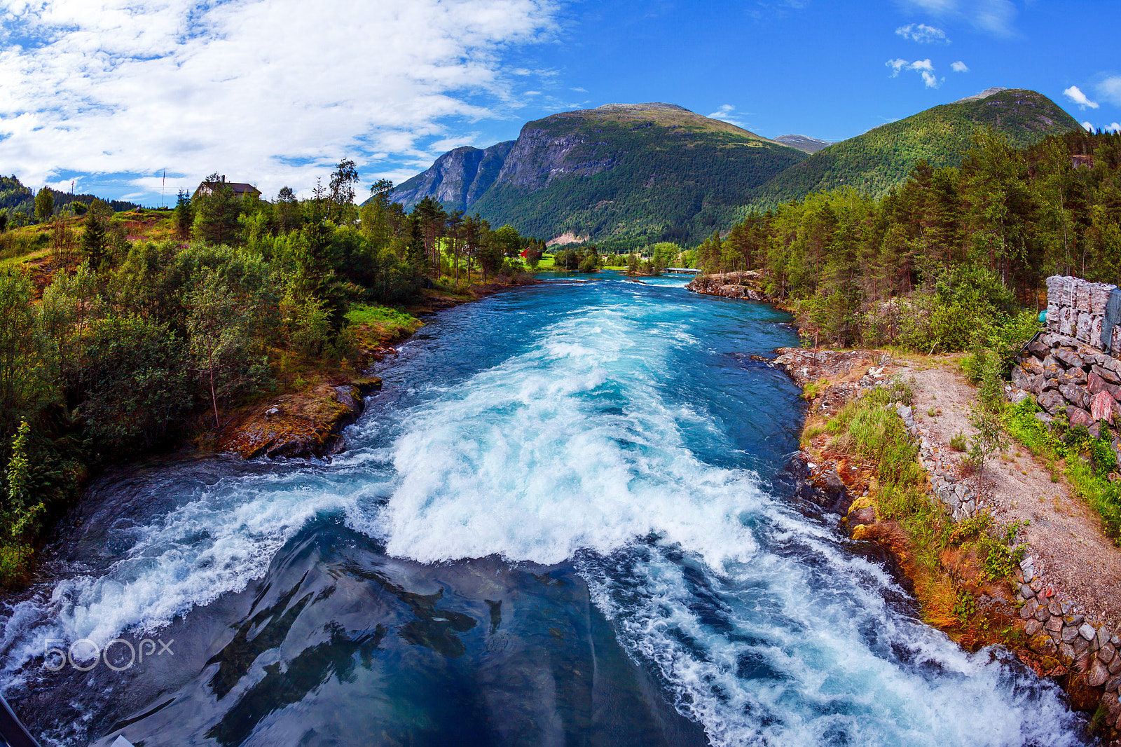 Canon EOS 5D Mark II + Canon EF 15mm F2.8 Fisheye sample photo. Beautiful nature norway lovatnet lake. photography