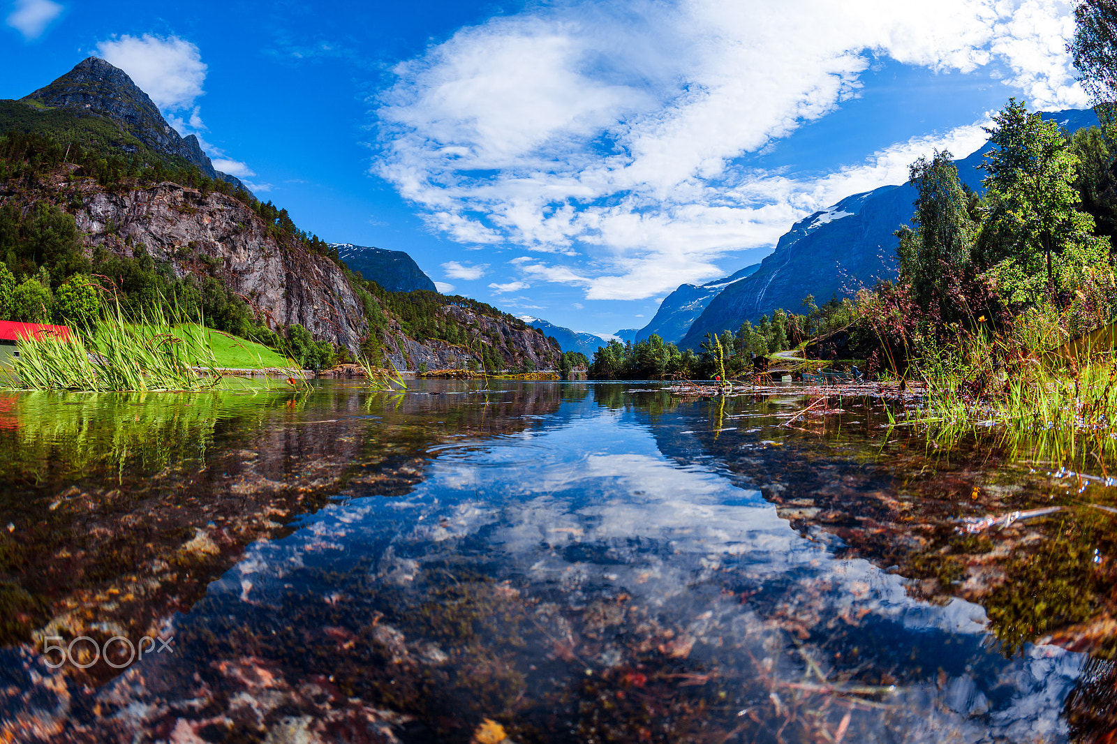 Canon EOS 5D Mark II + Canon EF 15mm F2.8 Fisheye sample photo. Beautiful nature norway lovatnet lake. photography