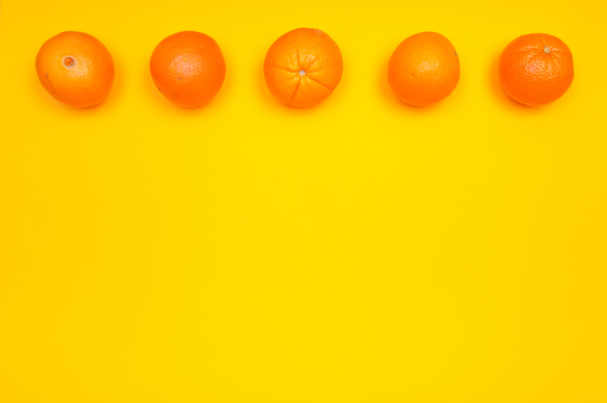 Nikon D2X sample photo. Orange pattern on orange background citrus arrangement photography
