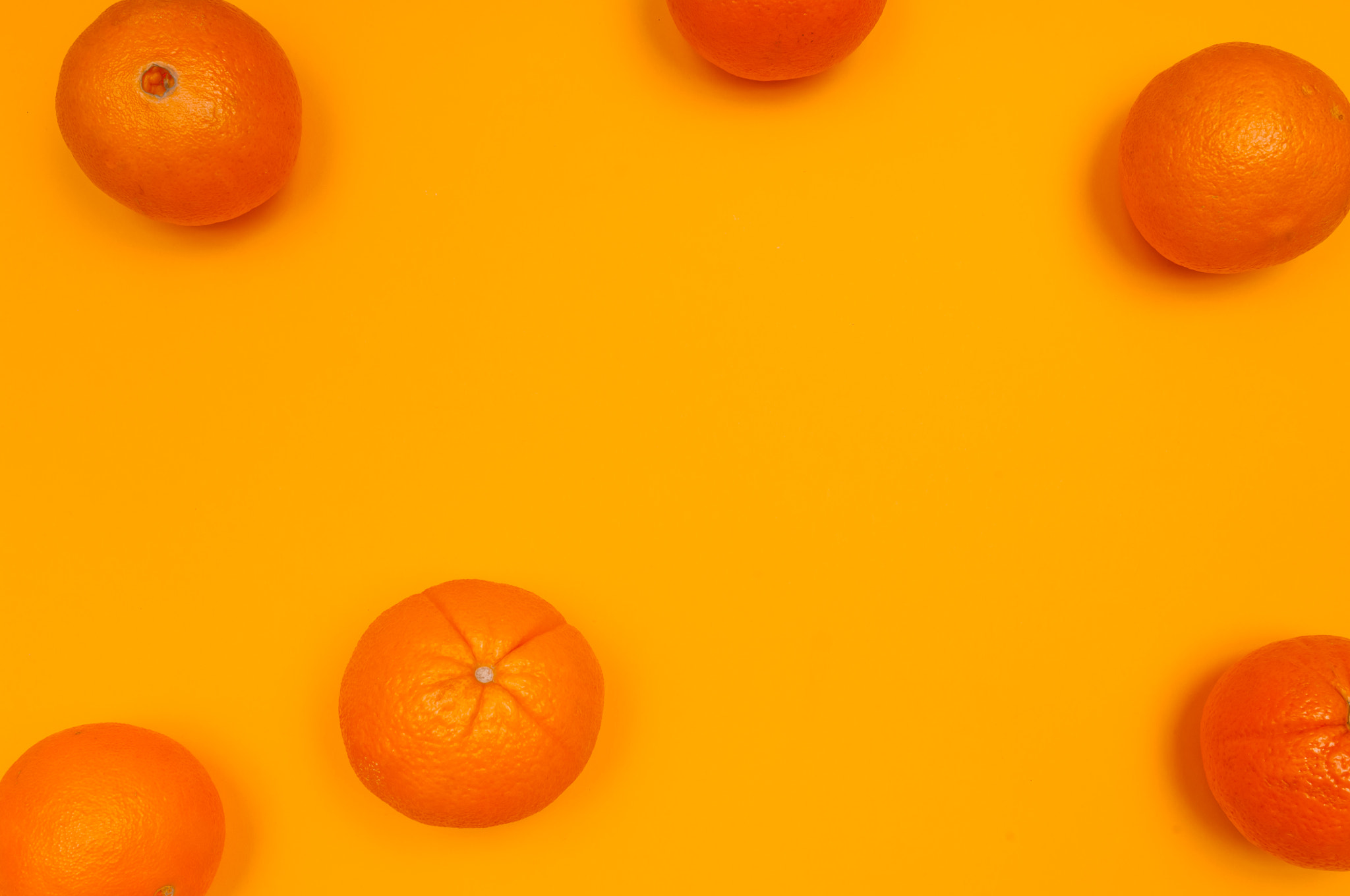 Nikon D2X sample photo. Orange pattern on orange background citrus arrangement photography