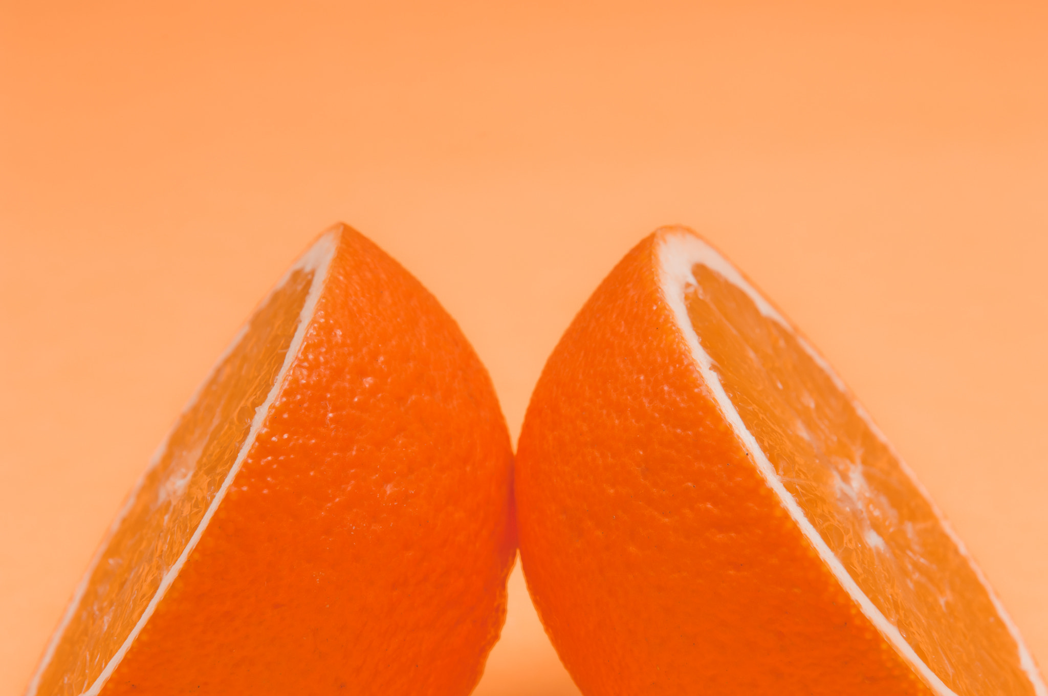 Nikon D2X sample photo. Orange pattern on orange background citrus arrangement photography