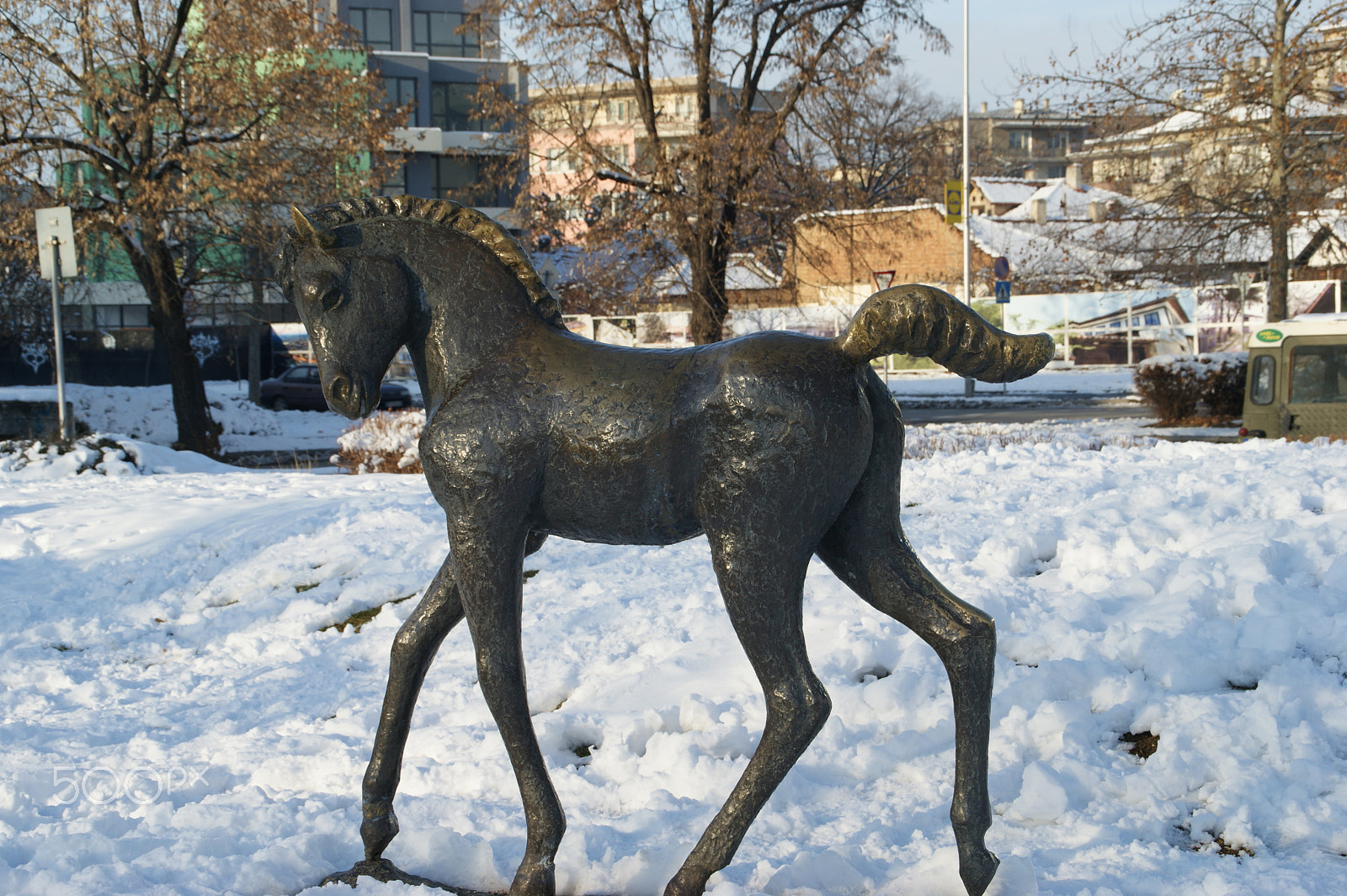 Sony DT 18-200mm F3.5-6.3 sample photo. Bronze horse photography