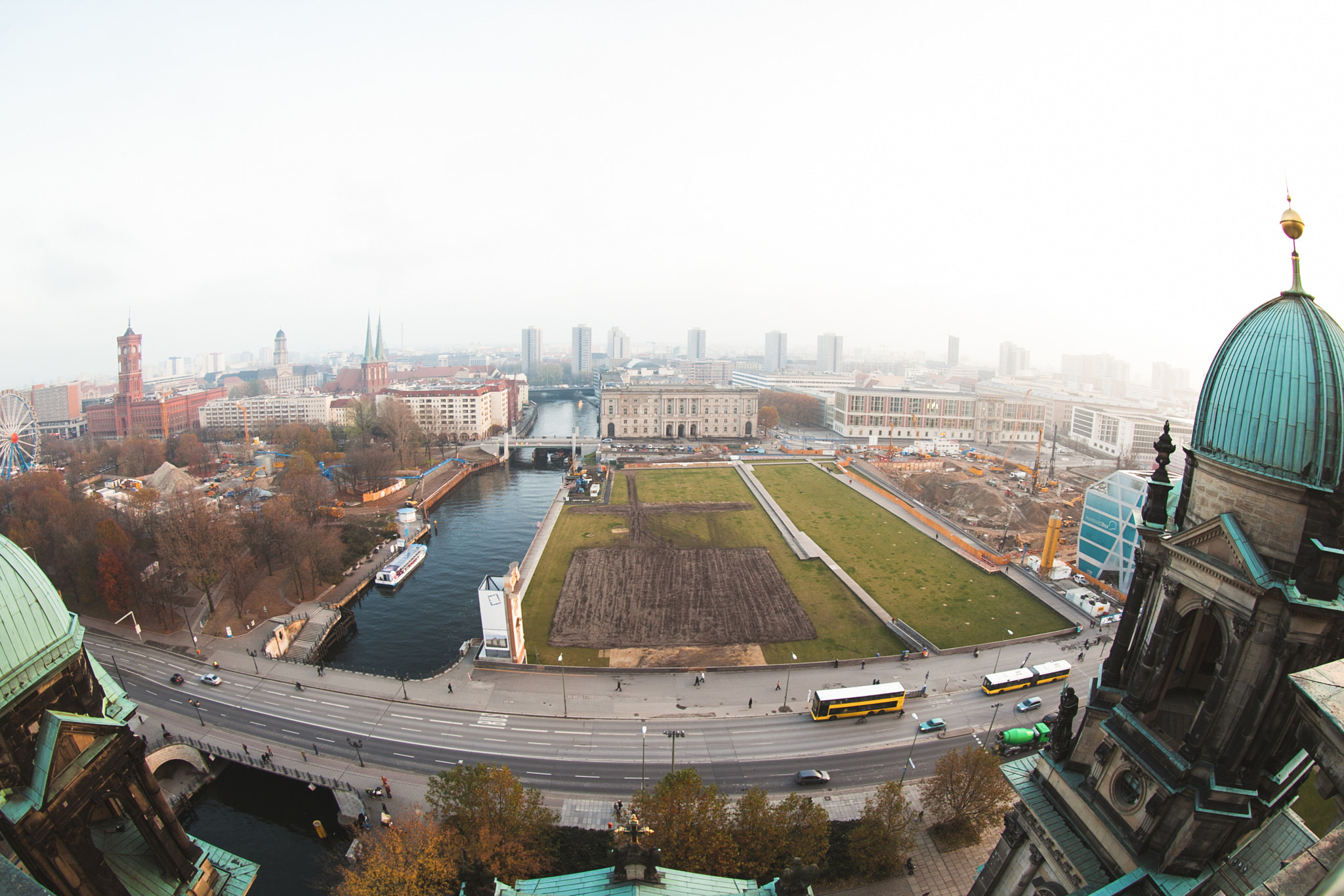 Canon EF 8-15mm F4L Fisheye USM sample photo. View from the berlin cathedral photography