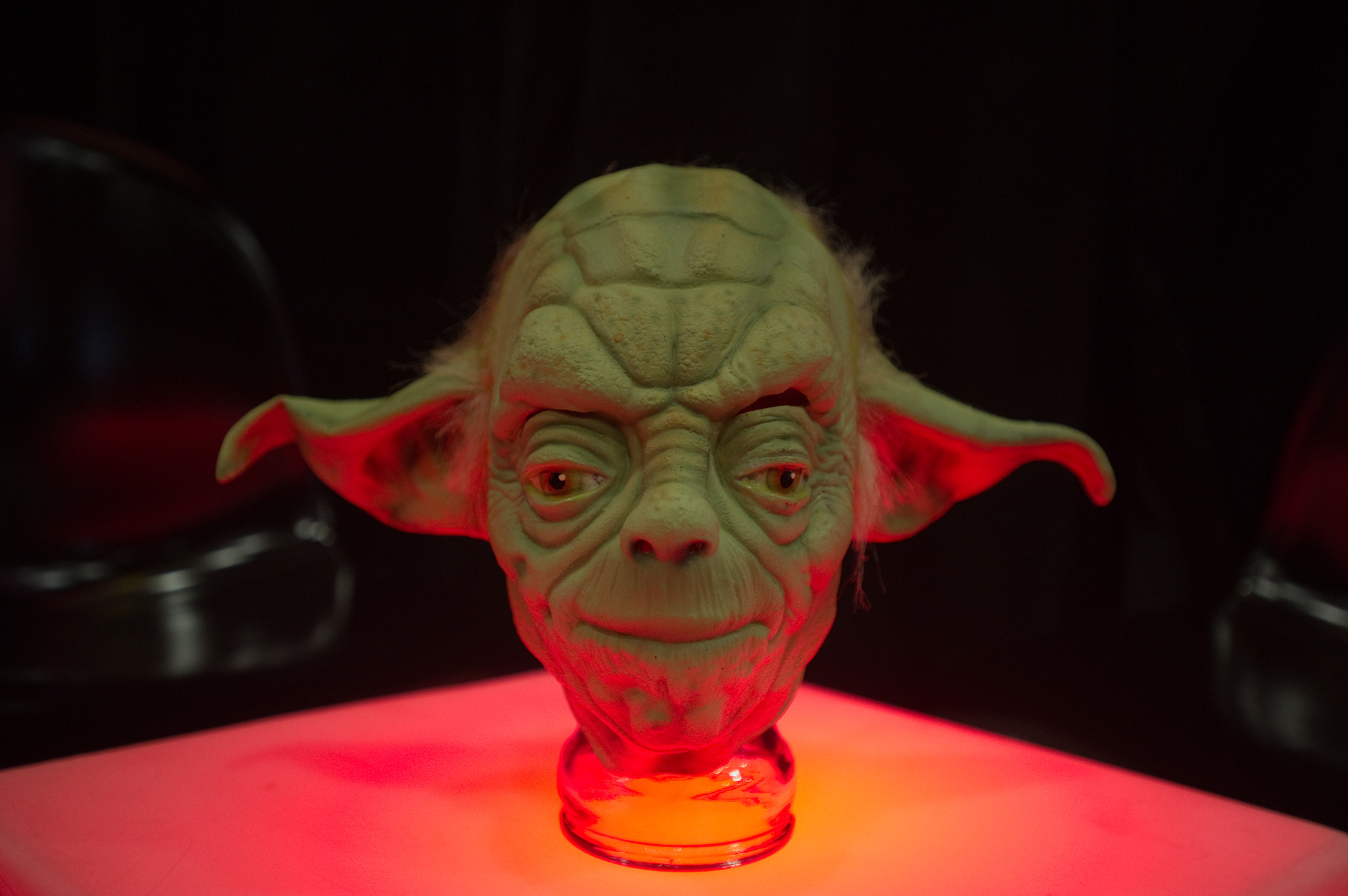 Nikon AF-S Nikkor 17-35mm F2.8D ED-IF sample photo. Yoda figurine at geppi comic museum photography