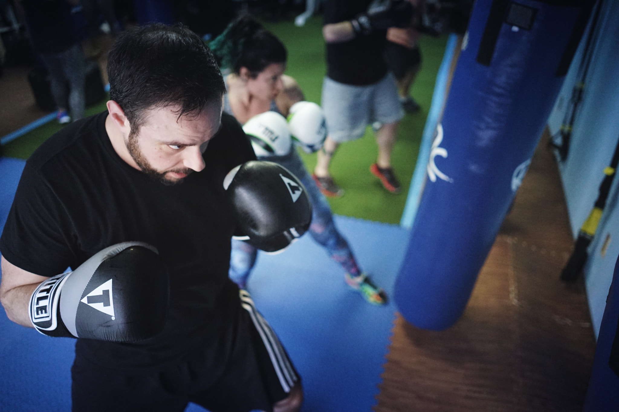 Sony a7 + Sony FE 28mm F2 sample photo. Boxing gym photography