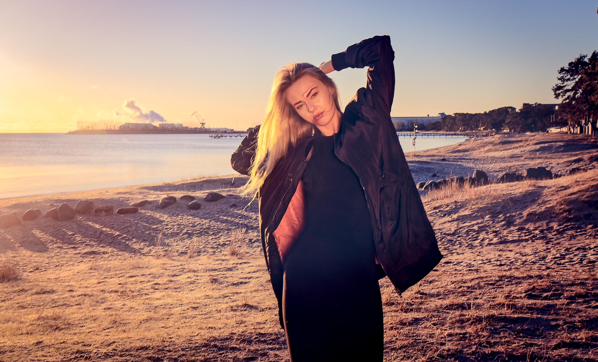Canon EF 24-70mm F4L IS USM sample photo. Crazy light at the beach by winter. photography