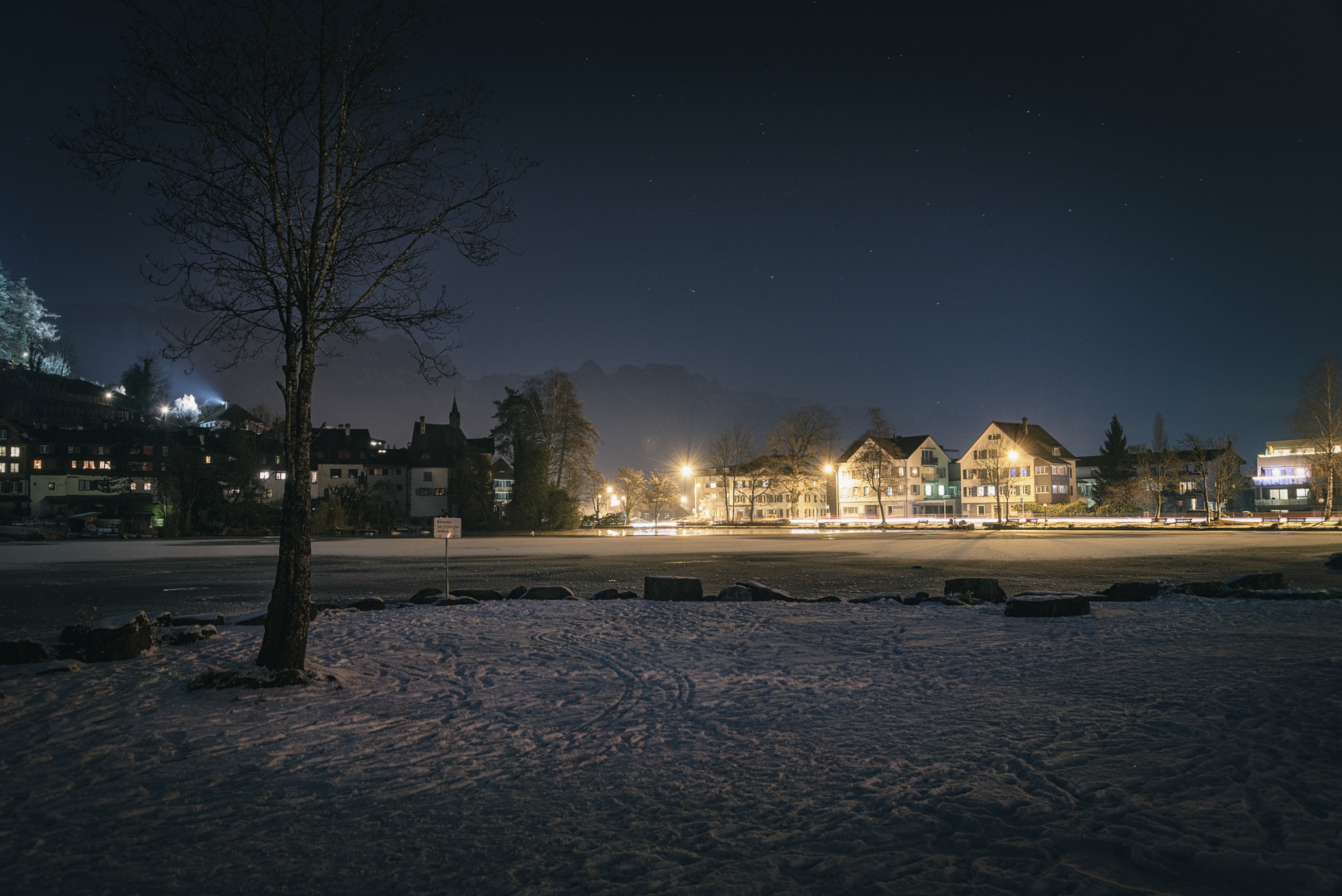 Nikon D800 sample photo. Werdenberg by night photography