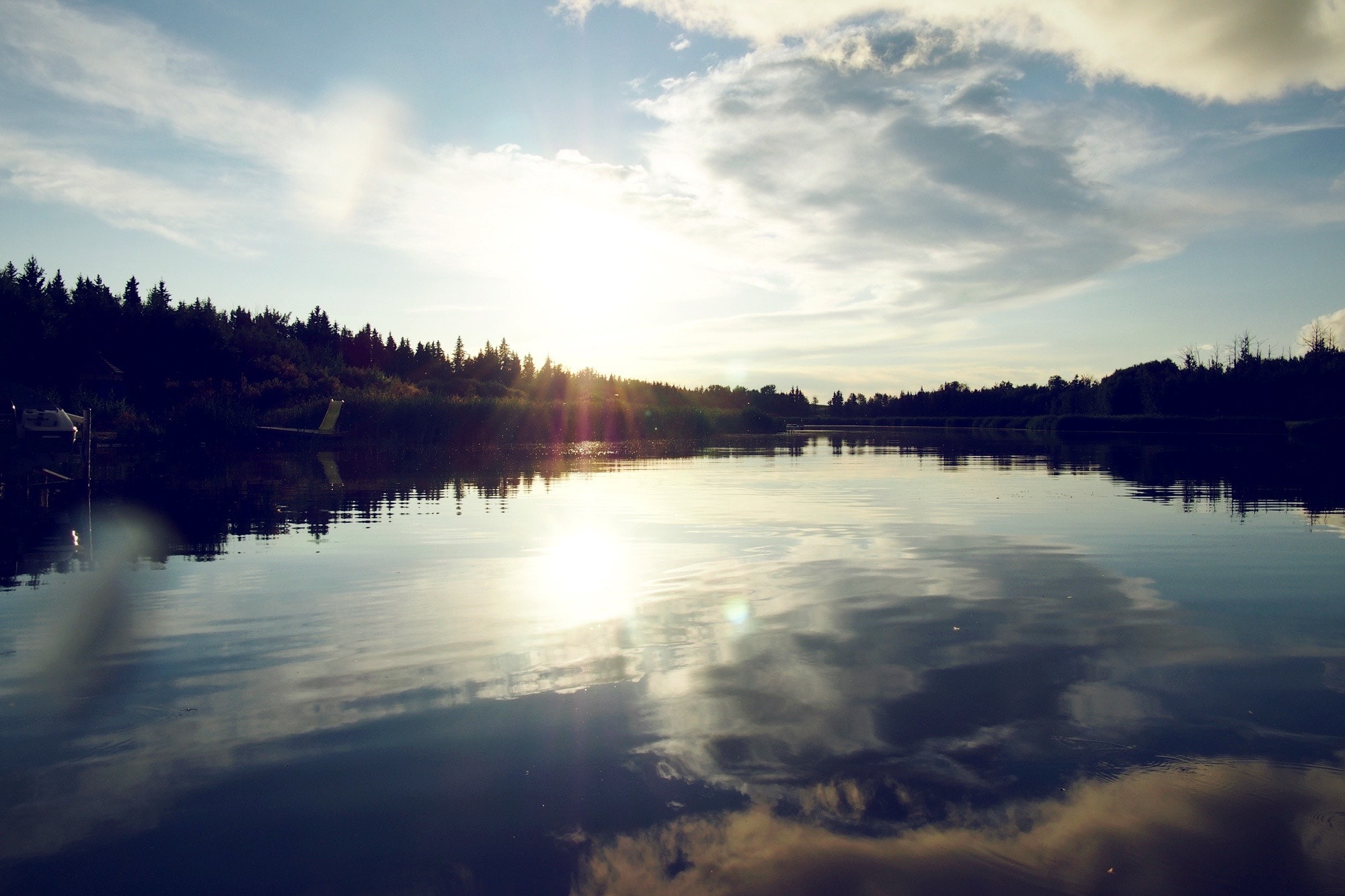 Olympus OM-D E-M5 sample photo. Alberta lake photography