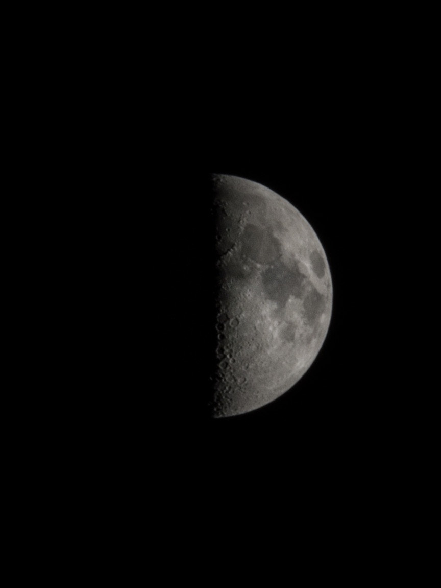 Panasonic Lumix G Vario 45-200mm F4-5.6 OIS sample photo. Moon shot from a few weeks ago photography