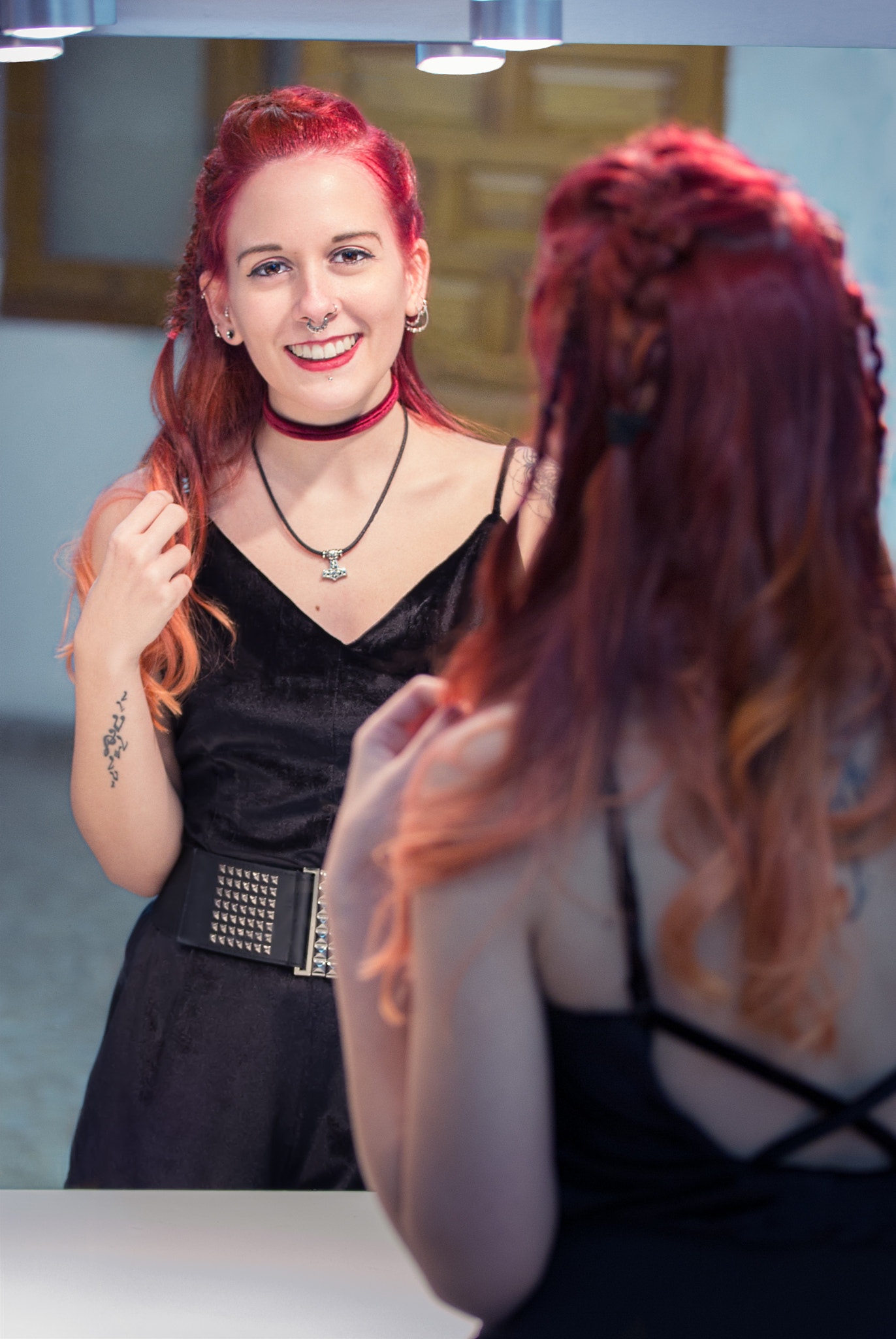 Shara on mirror