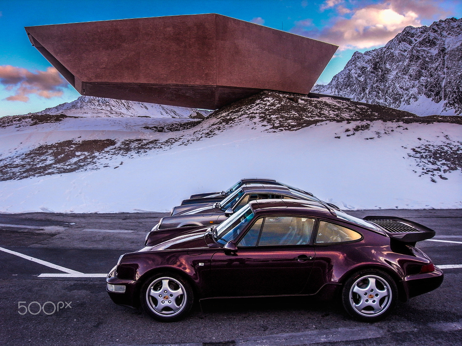 Ricoh GX200 sample photo. Porsche in the alps photography