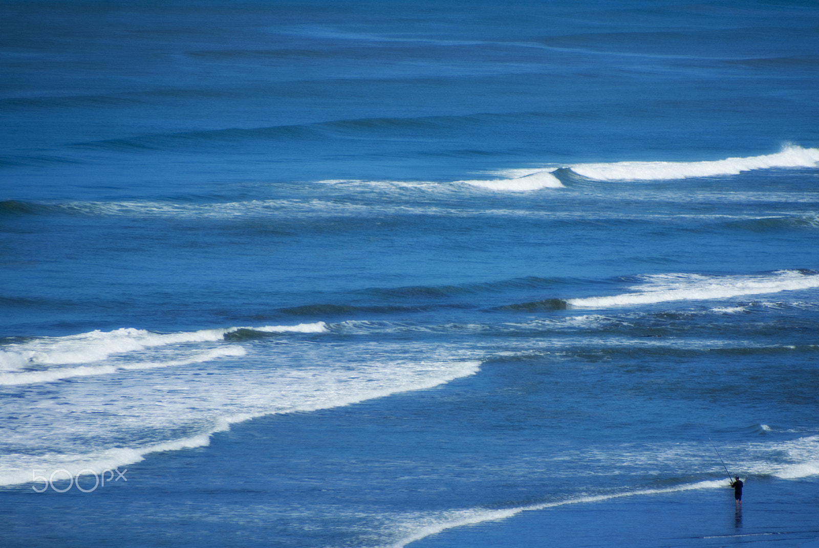 Pentax K10D sample photo. Fishing in the big blue photography