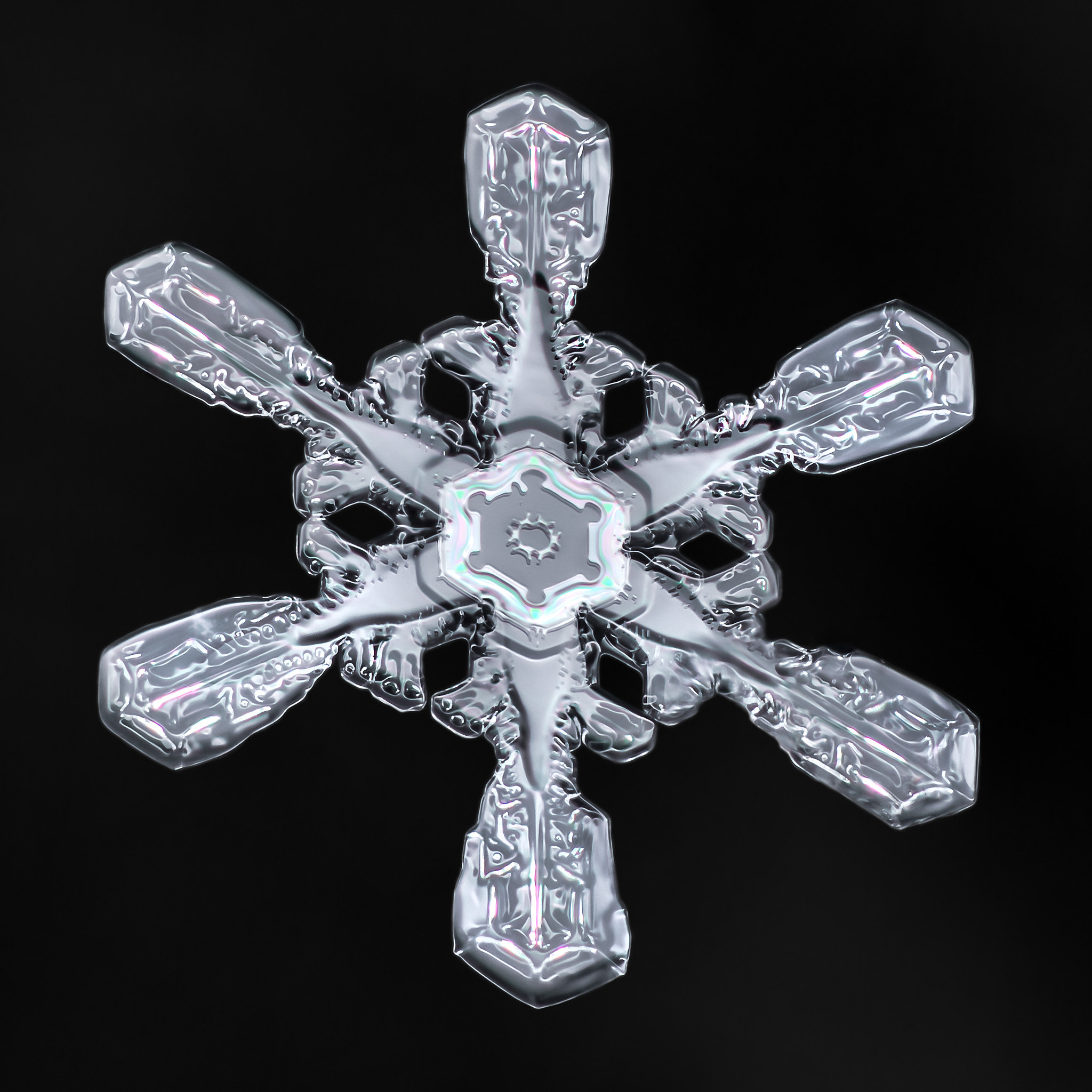 Canon MP-E 65mm F2.5 1-5x Macro Photo sample photo. Snowflake-a-day #30 photography