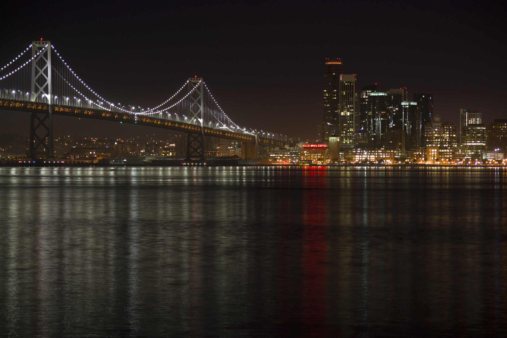 Nikon D3100 sample photo. San francisco skyline - bay bridge photography