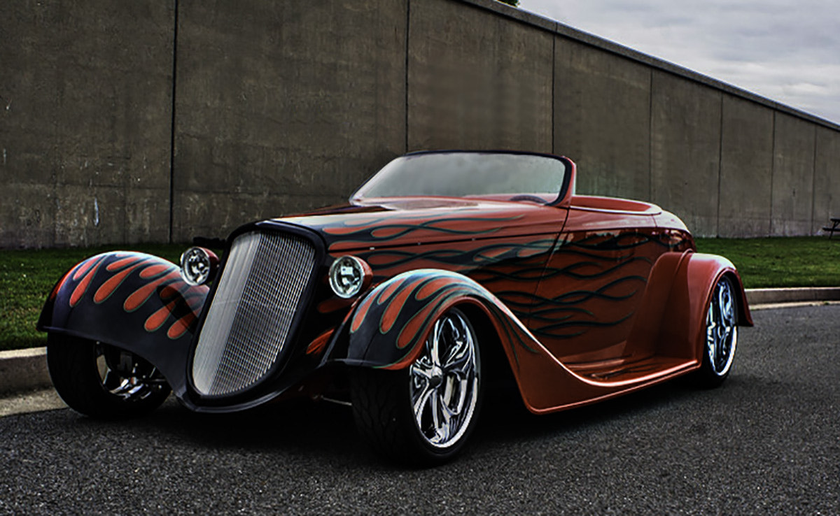 Canon EF 28-80mm f/3.5-5.6 sample photo. 1934 ford roadster photography