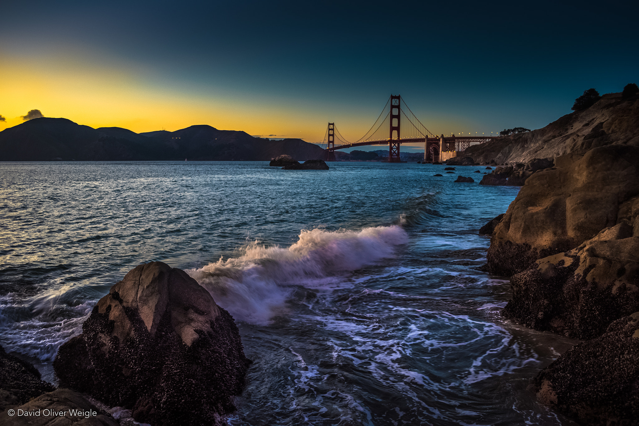 Nikon D810 sample photo. Golden gate bridge from the baker beach cliffs photography
