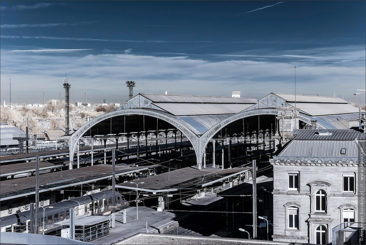 Sony Alpha DSLR-A230 + 35-70mm F4 sample photo. Central railway station in strasbourg, france photography