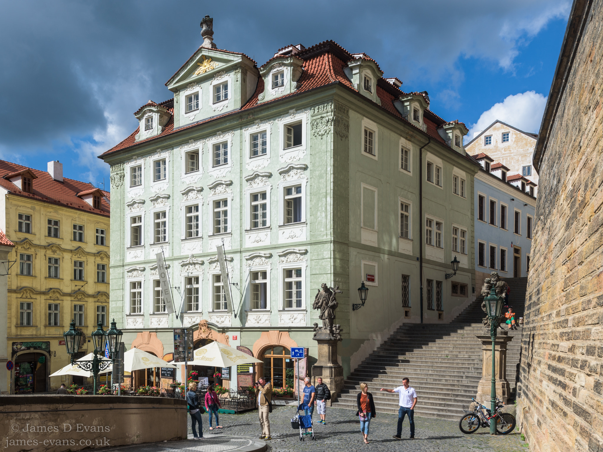 Nikon D750 + Nikon PC-E Nikkor 24mm F3.5D ED Tilt-Shift sample photo. Hotel golden star, prague photography