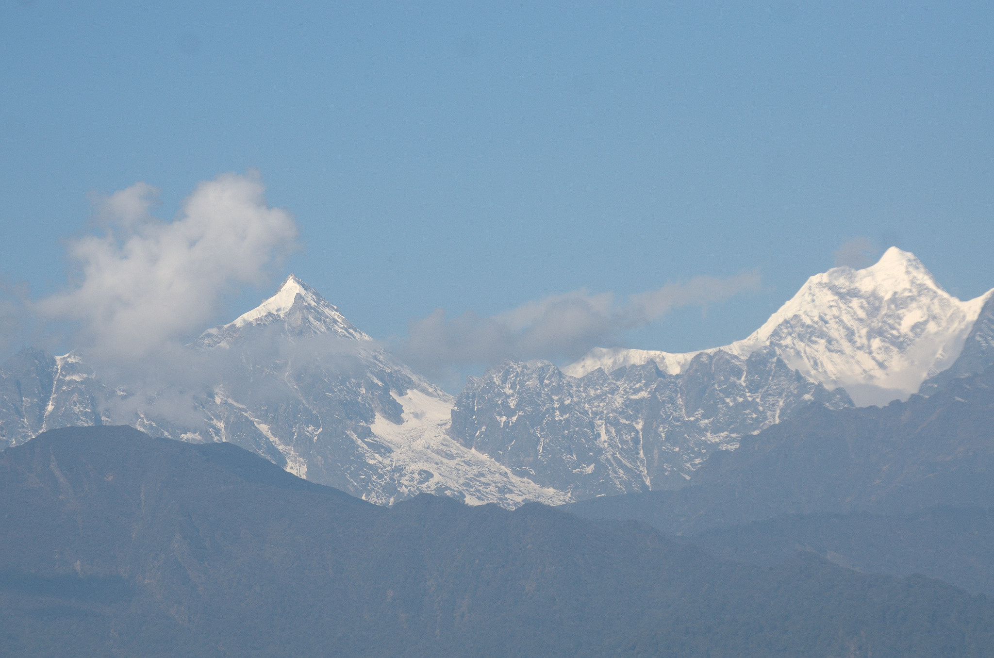 Nikon D7000 sample photo. View of kanchenjunga range photography