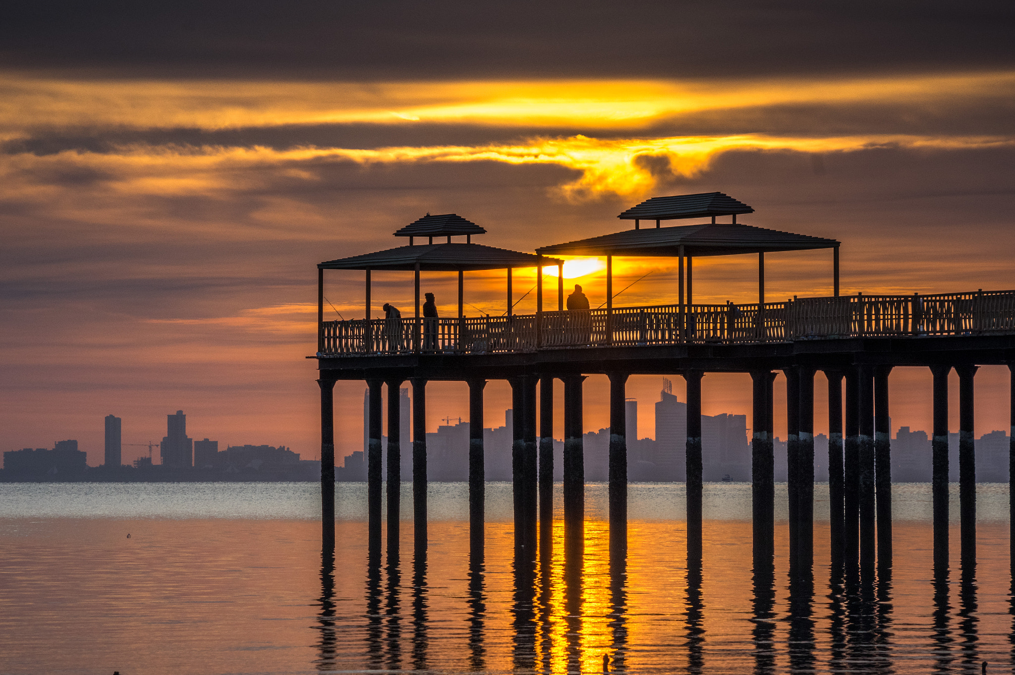 Pentax K-3 sample photo. Fishing pier photography