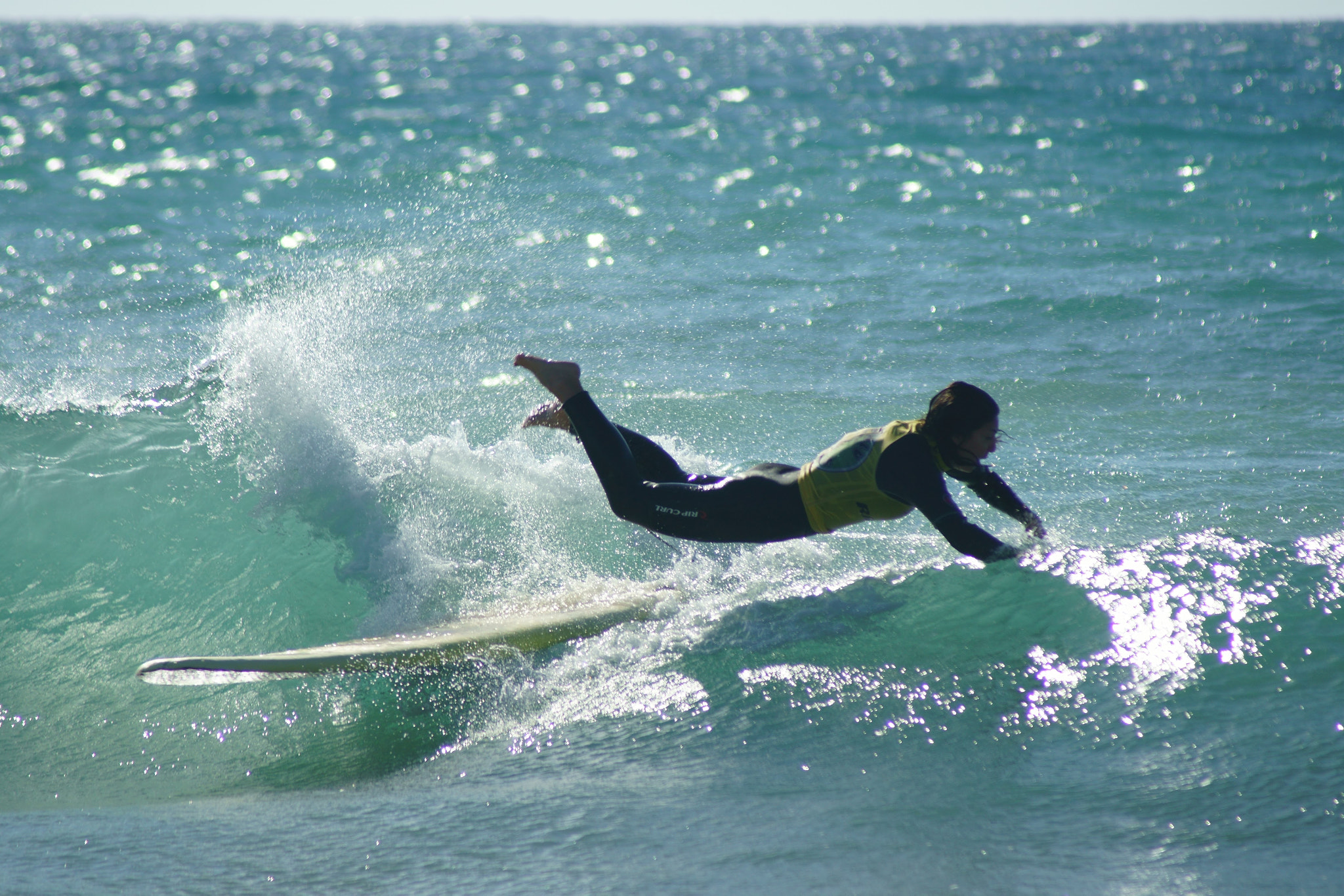 Sony 75-300mm F4.5-5.6 sample photo. Learning to surf photography