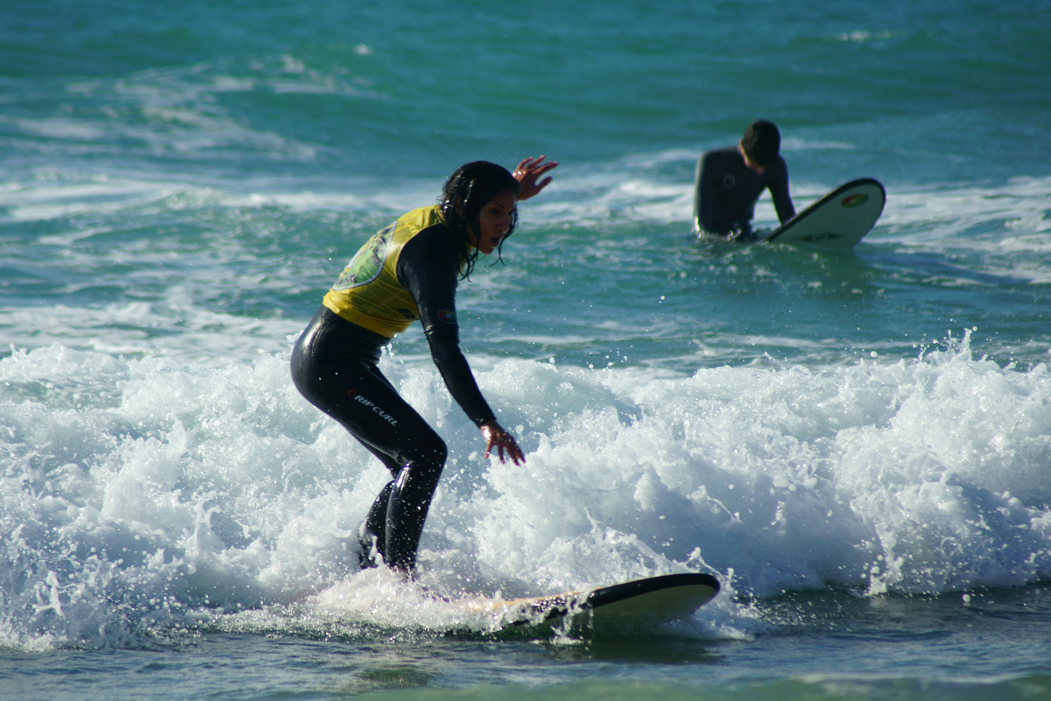 Sony 75-300mm F4.5-5.6 sample photo. Learning to surf photography