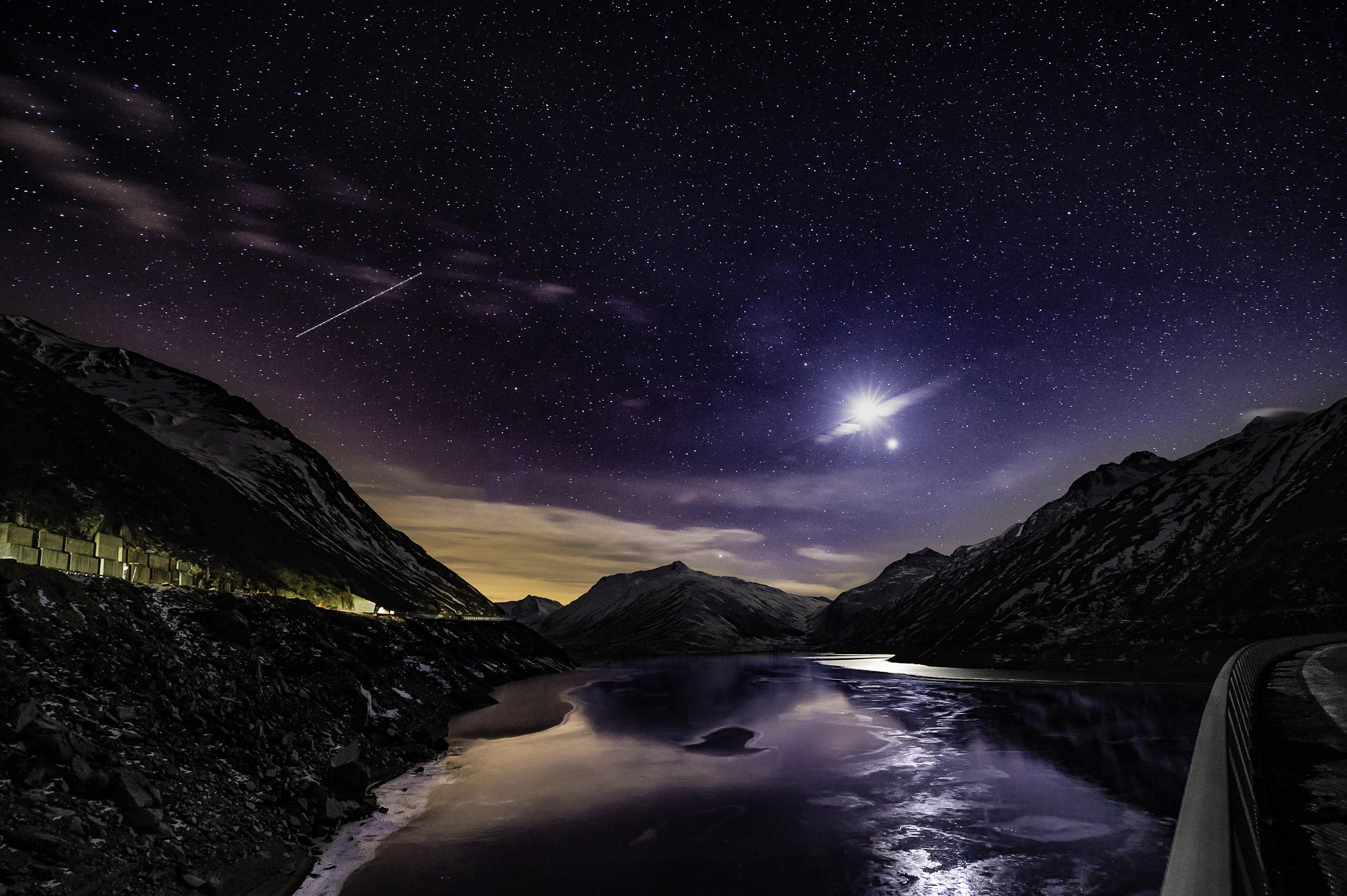 Nikon Df sample photo. Frozen barrier lake at passo lucomagno (1915m) photography