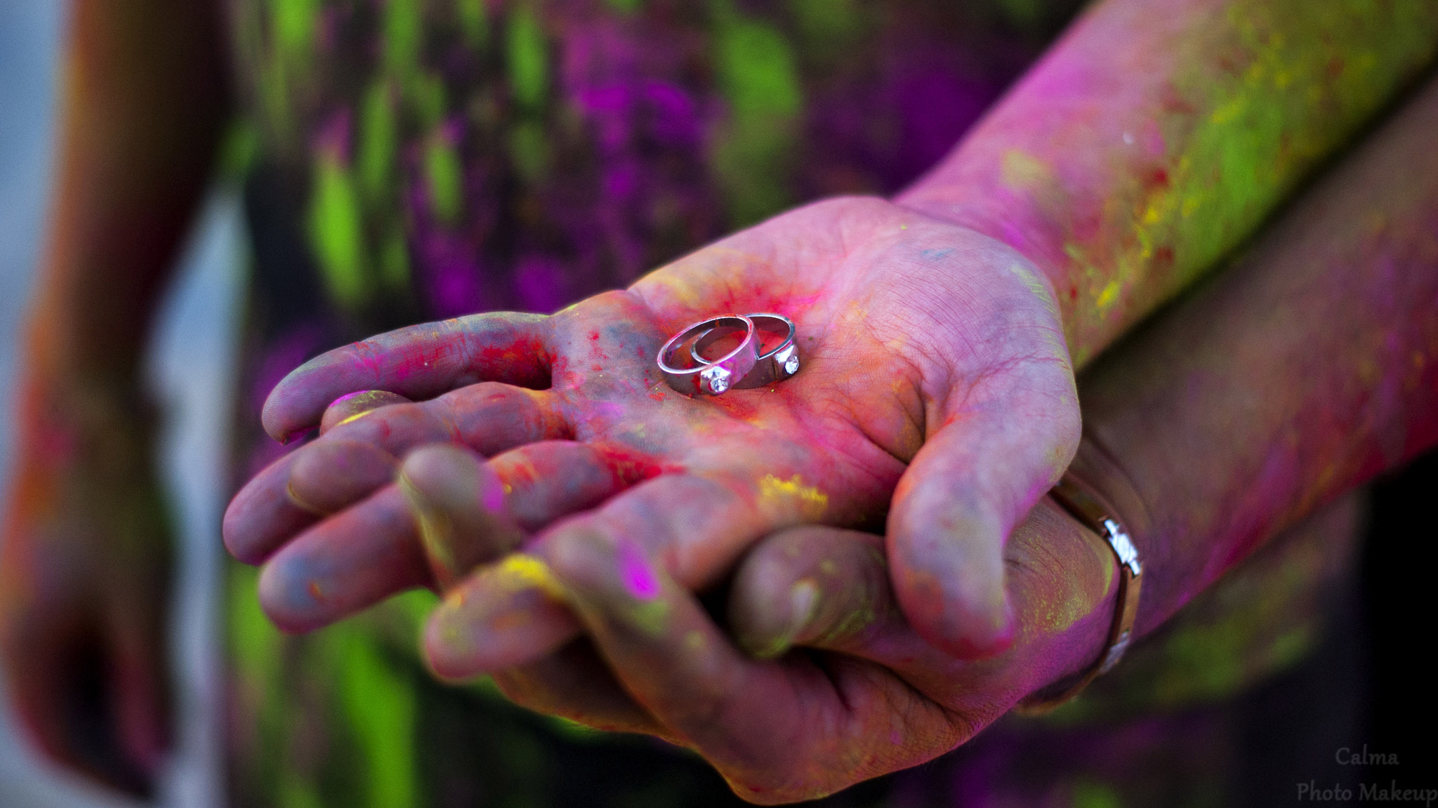 Sony Alpha DSLR-A230 + Sony DT 50mm F1.8 SAM sample photo. Preboda polvos holi photography