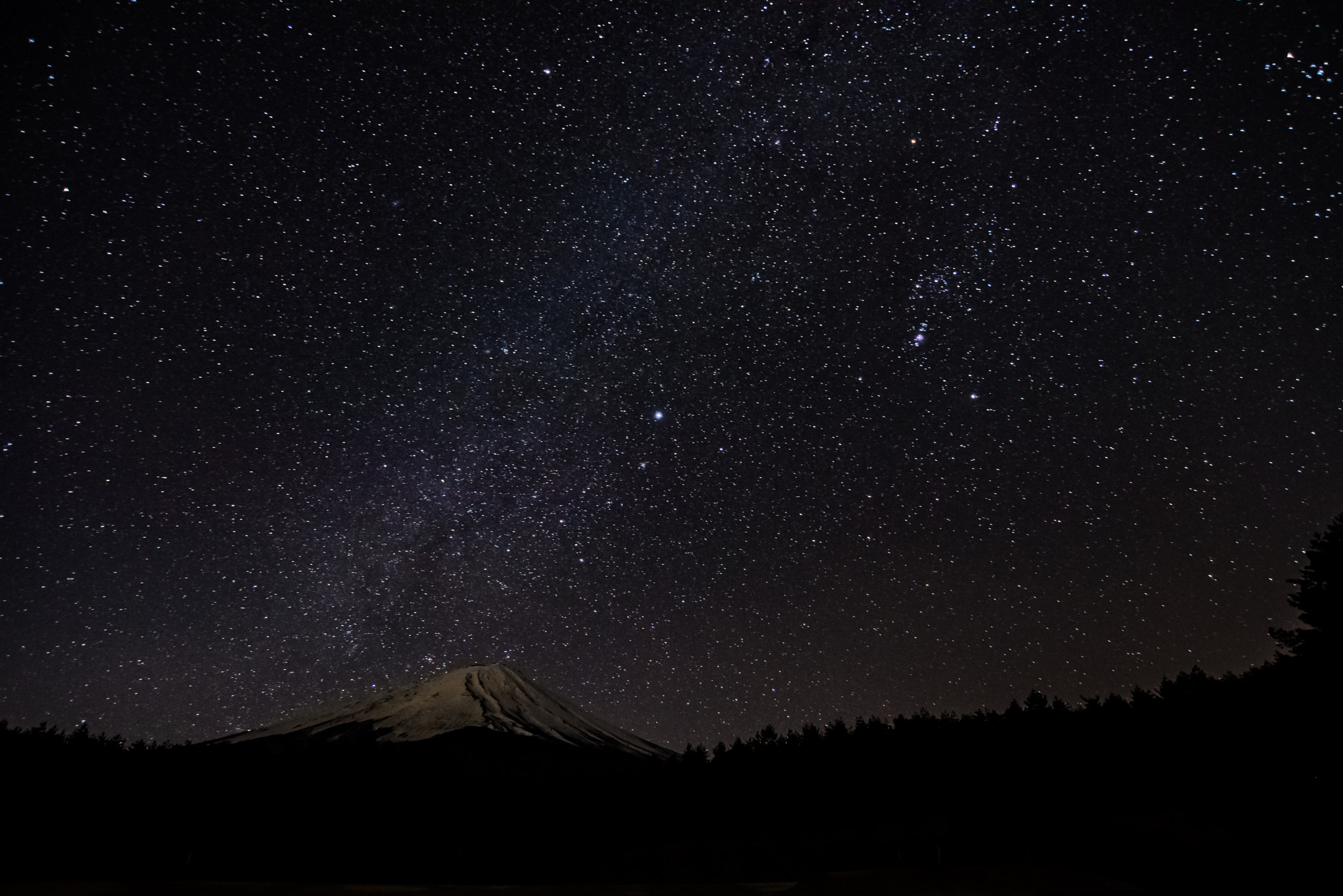 Nikon D800 sample photo. Milky way to mt.fuji photography