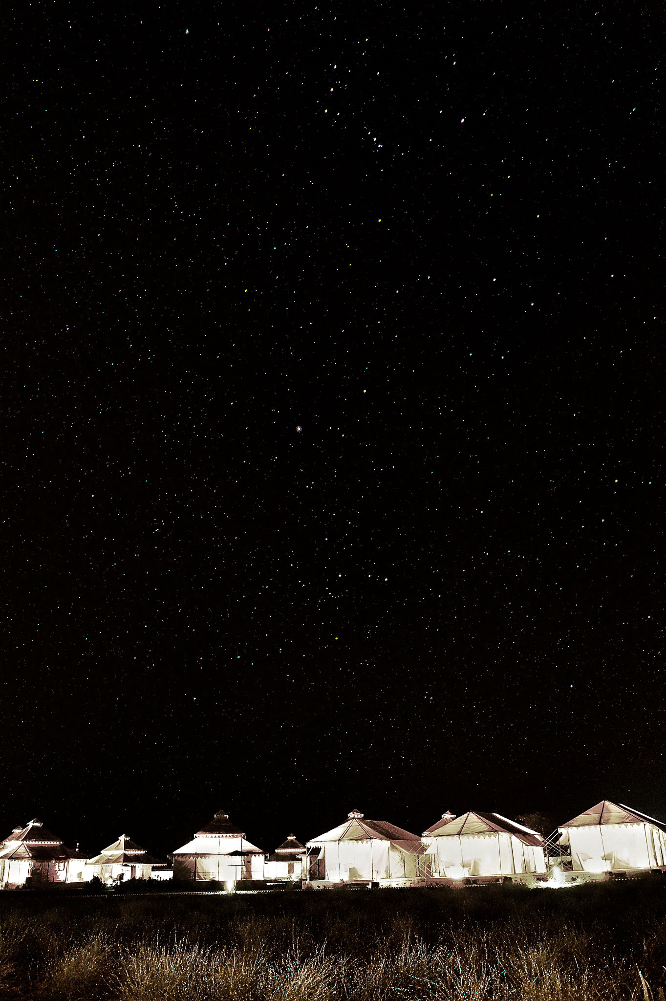 Sony Alpha DSLR-A550 sample photo. Starry night photography