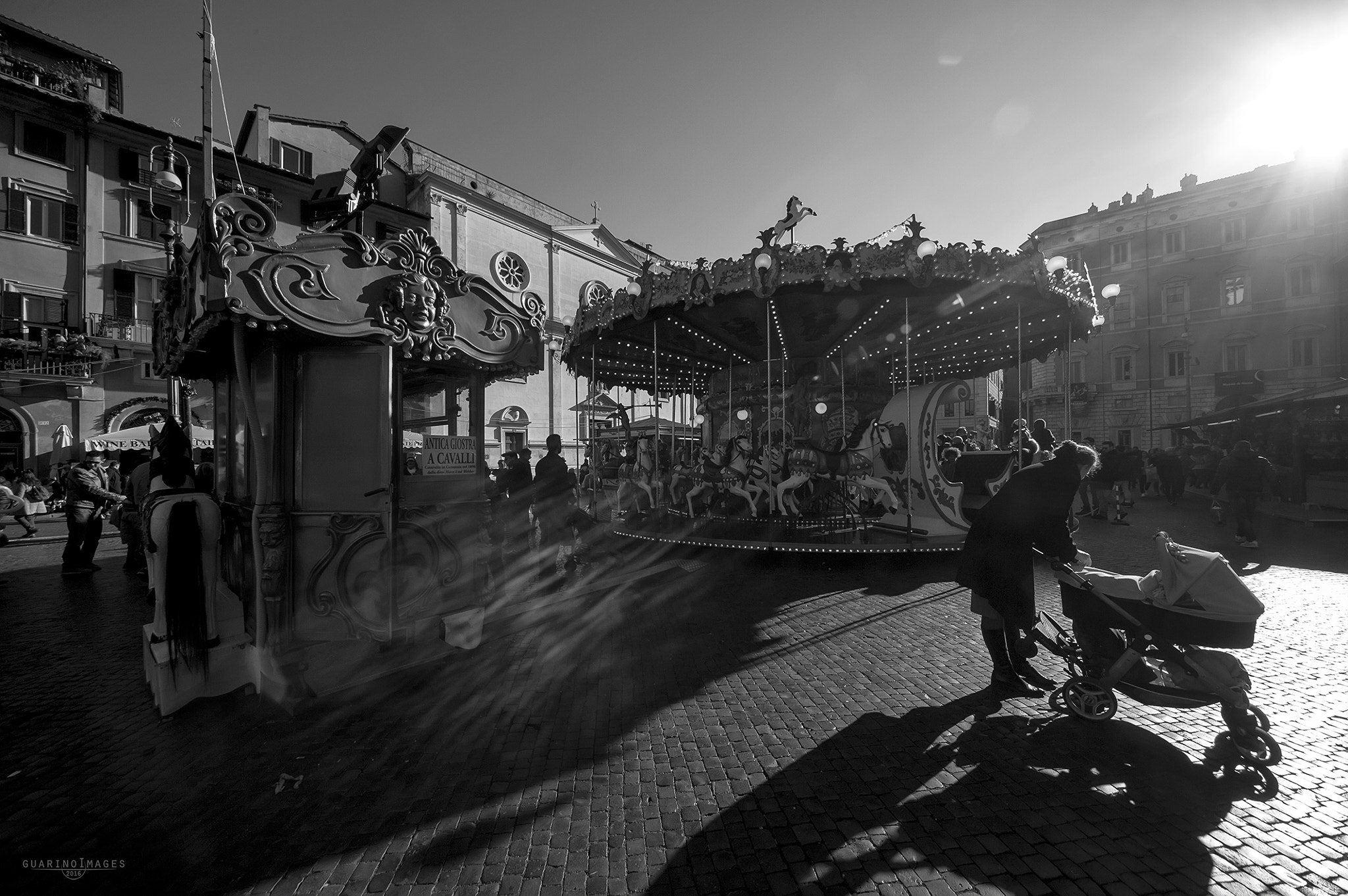 Nikon D700 sample photo. The antique carousel horses photography