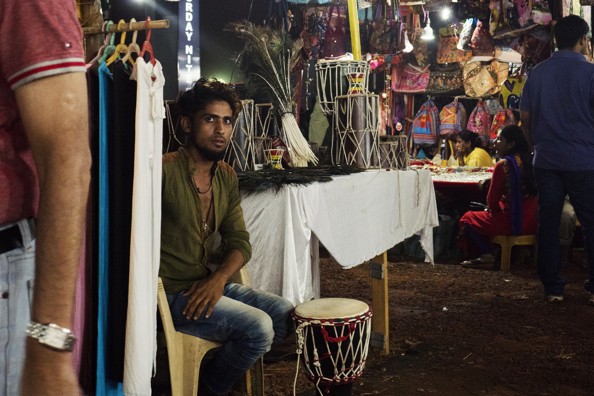 Panasonic Lumix DMC-GX8 sample photo. Nightmarket in goa photography