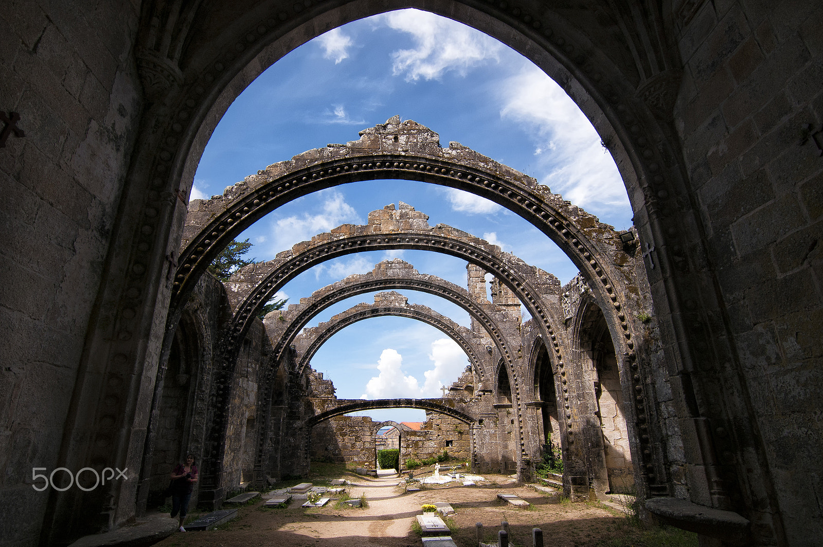 Nikon D300 sample photo. Ruins of the gotic church of st mary dozo. spain. photography