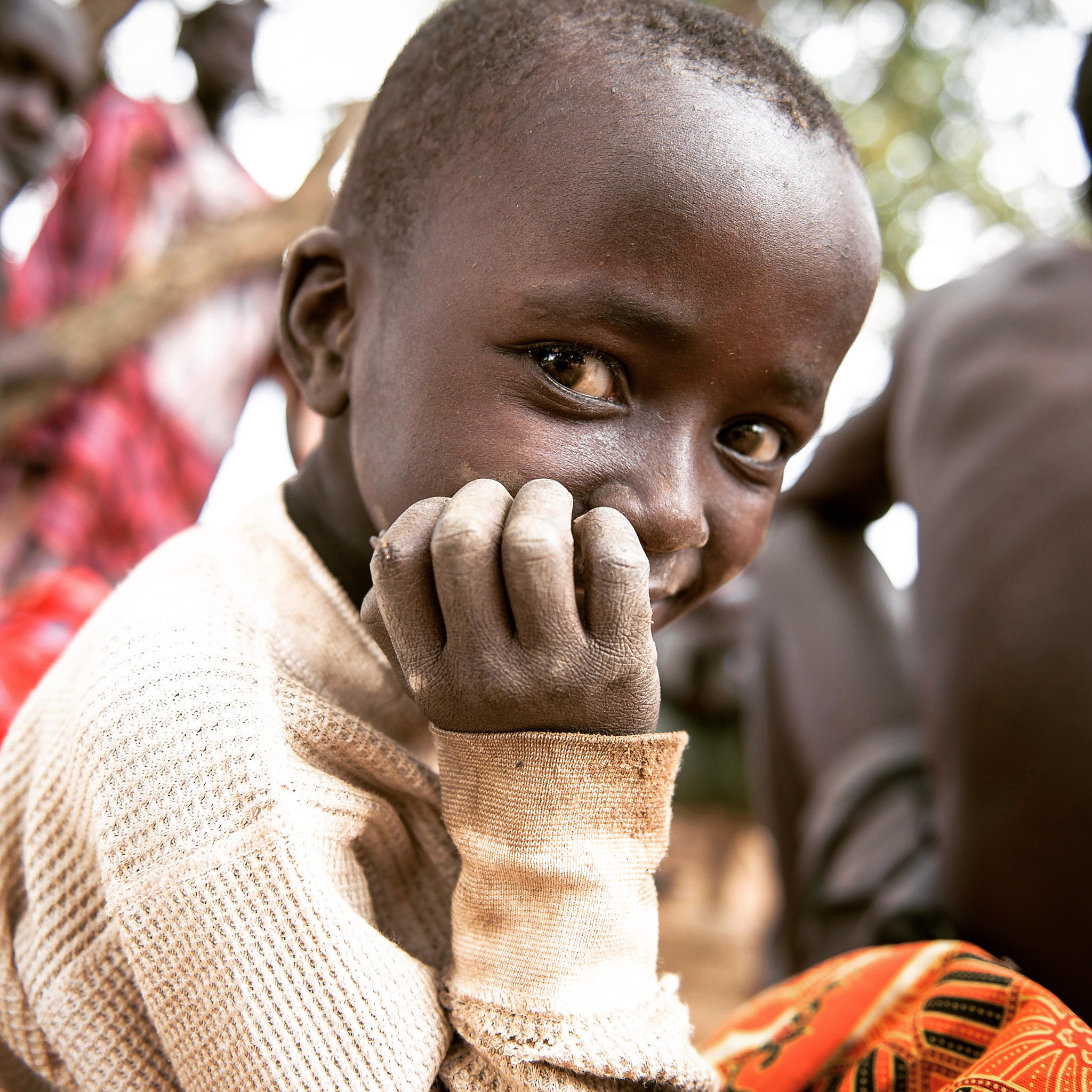Nikon Df sample photo. A girl with smile greeting. west pokot, kenya 2016 photography