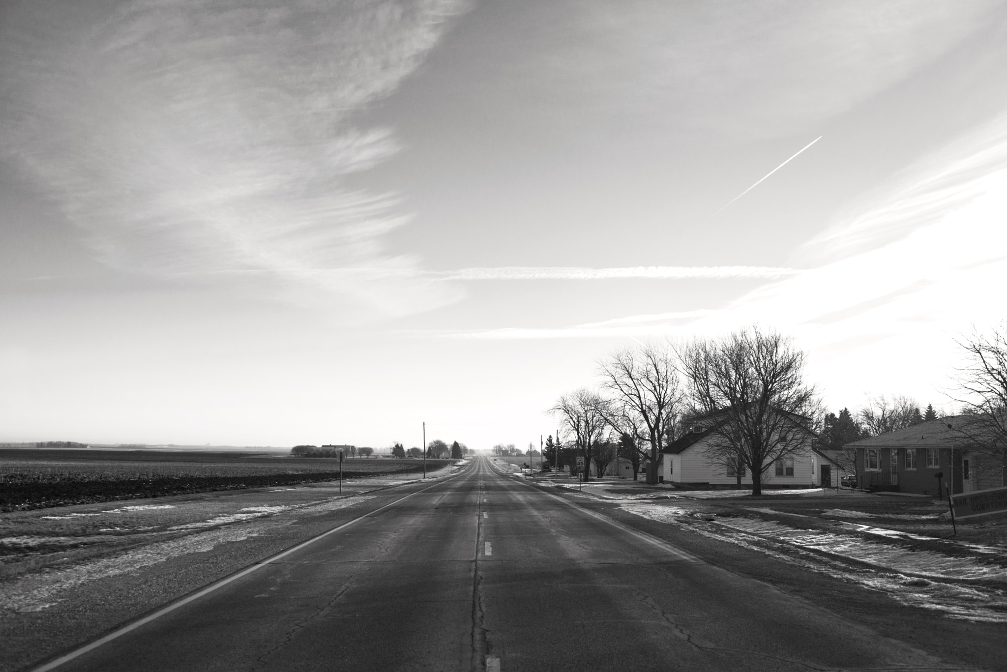 Nikon D800 + AF Zoom-Nikkor 35-70mm f/2.8 sample photo. Highway 3, gilmore city, iowa photography