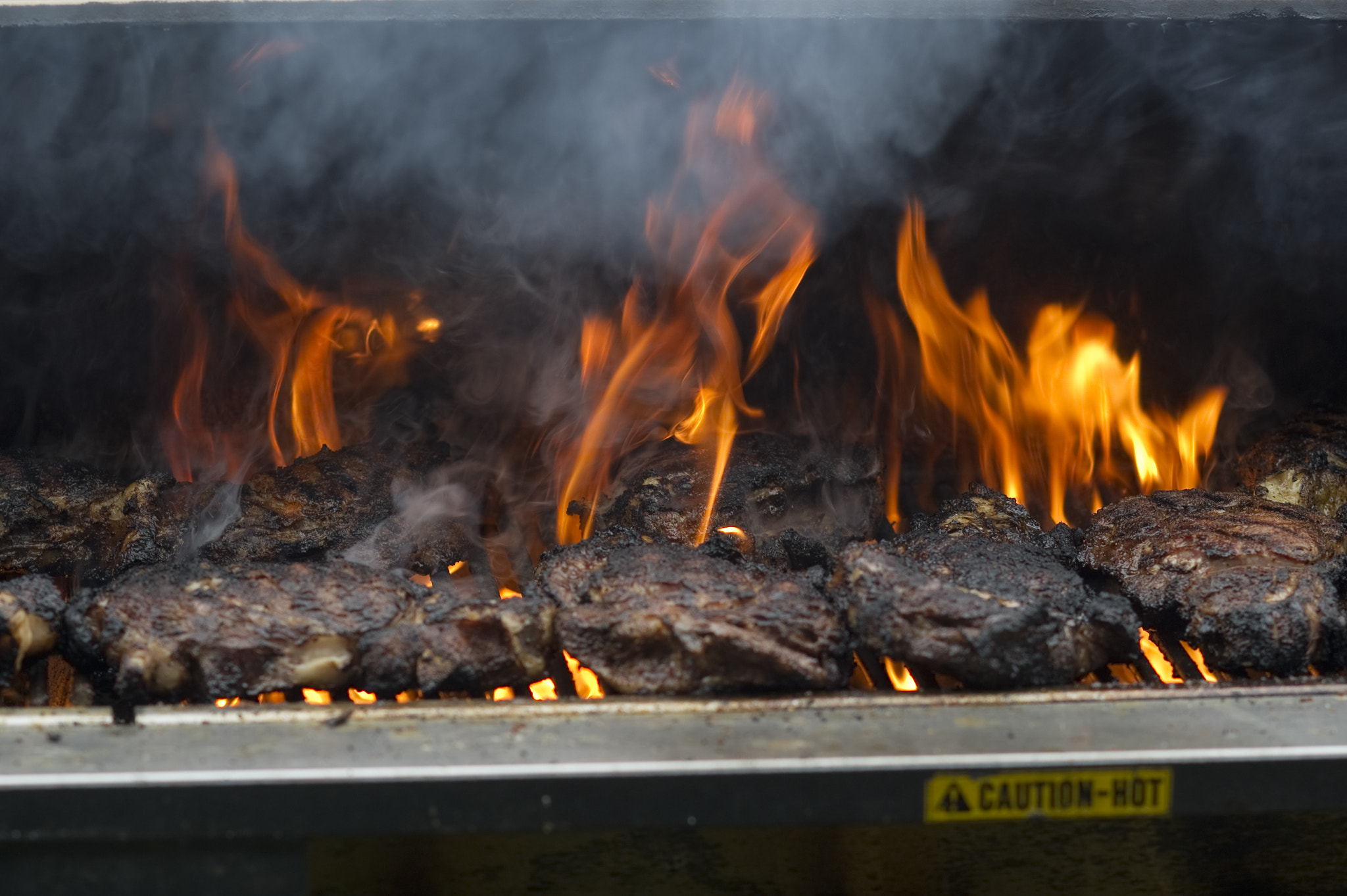 AF DC-Nikkor 135mm f/2 sample photo. Grilling meat photography