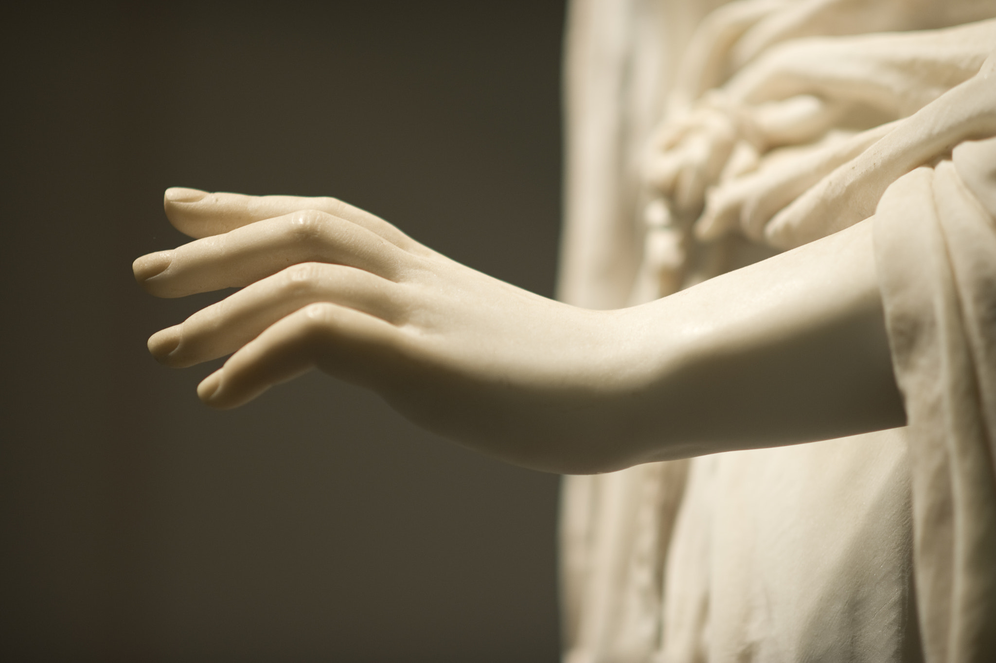 Nikon D3S + AF DC-Nikkor 135mm f/2 sample photo. Hand of a statue - "silence" , august st. gaudens, utica new york photography