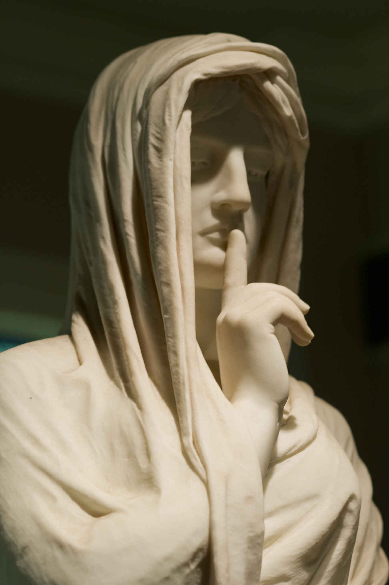 AF DC-Nikkor 135mm f/2 sample photo. Statue - "silence" , august st. gaudens, utica new york photography