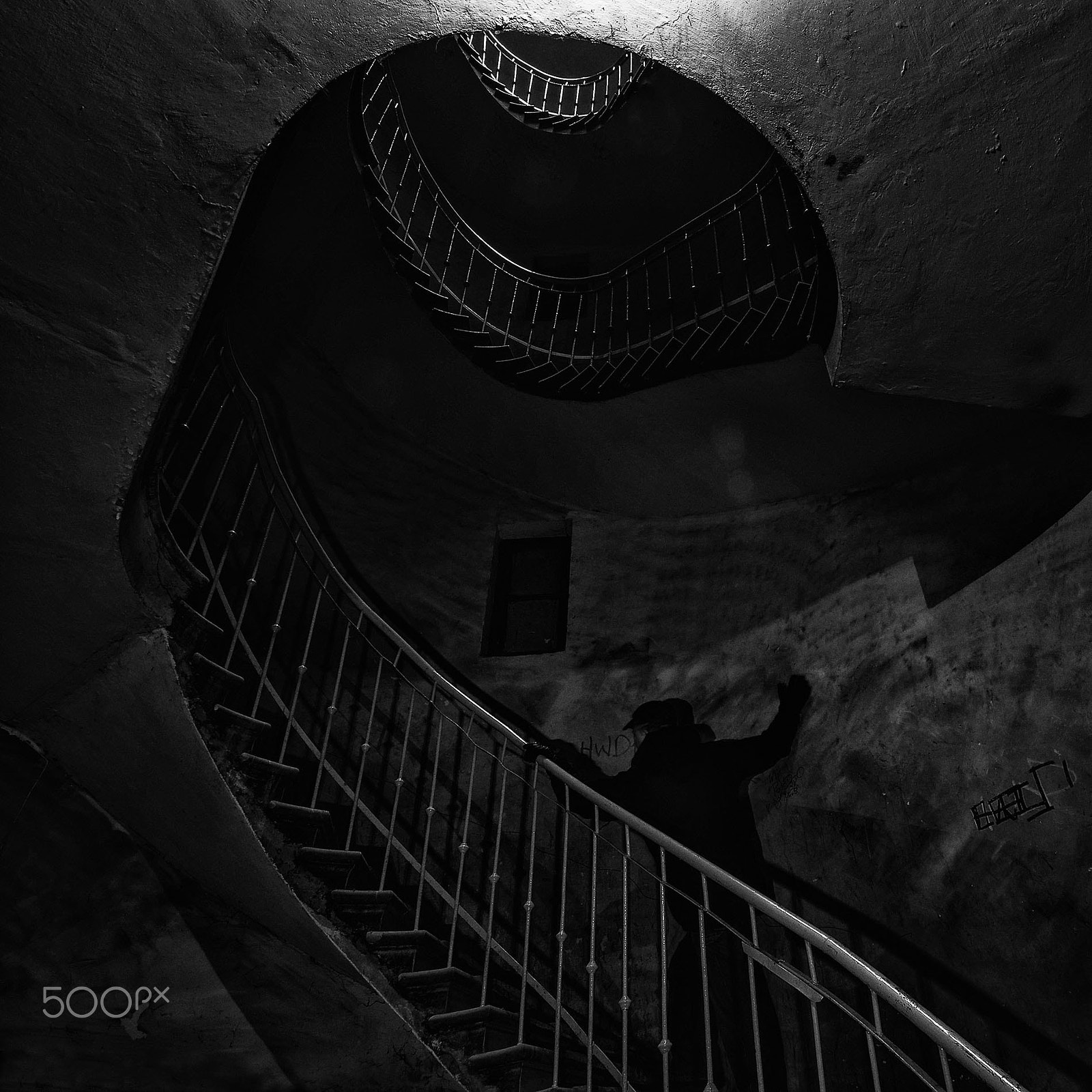 Sigma 70-200mm F2.8 EX DG Macro HSM II sample photo. Man on the stairs photography