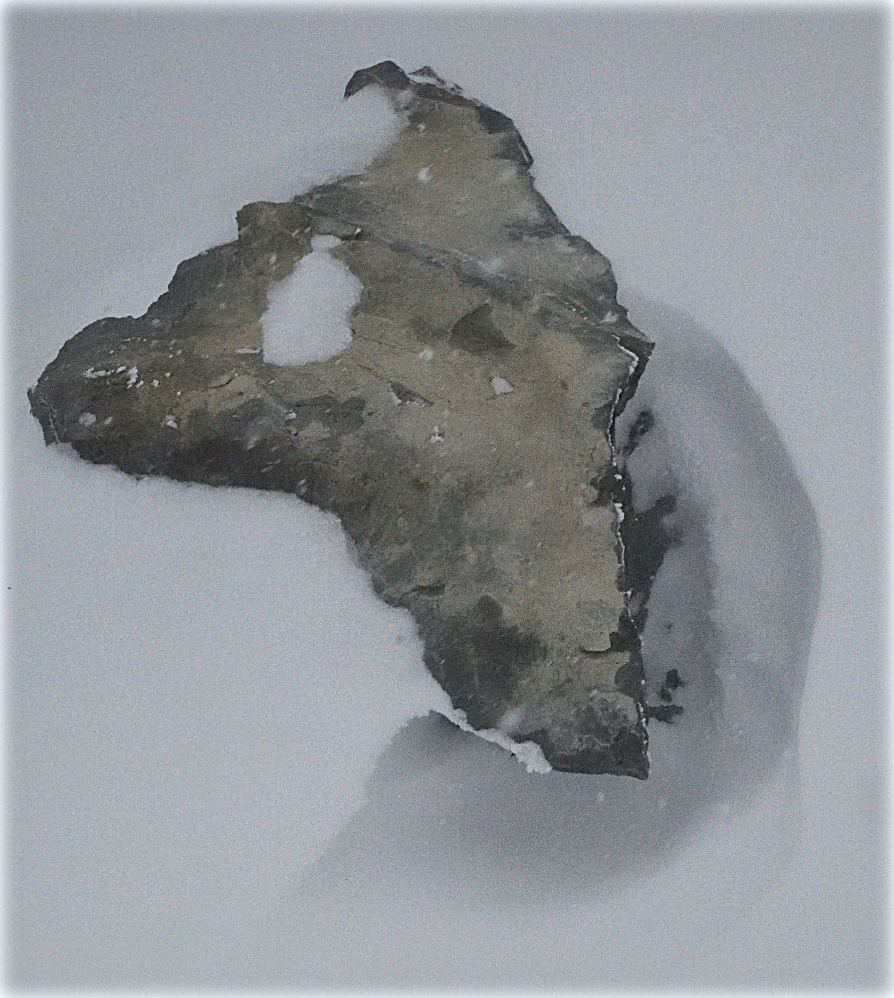 Nikon D810 sample photo. "stone in snow torso" photography